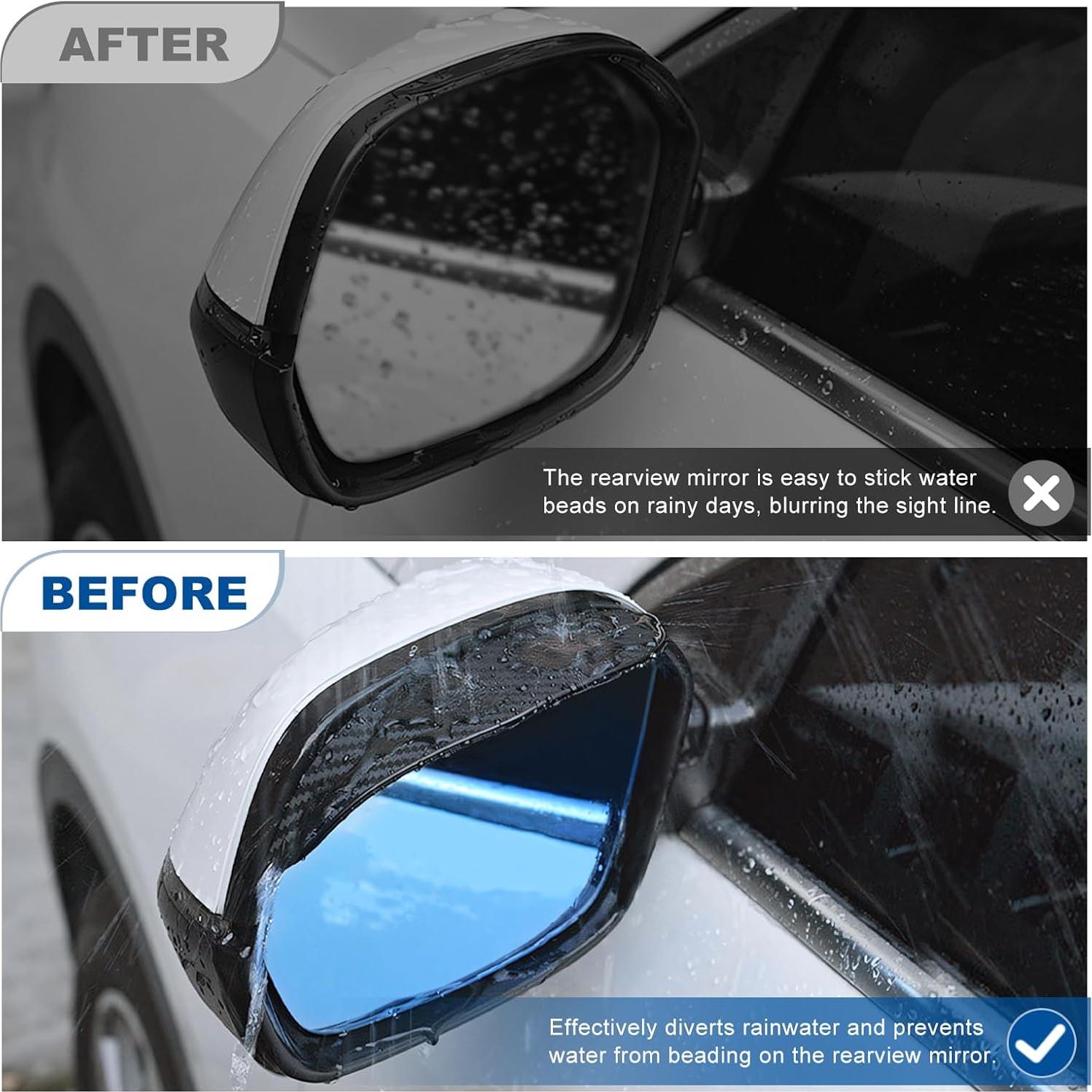 Protectores de Lluvia para Espejos de Auto SOMUCH - Fibra de Carbono