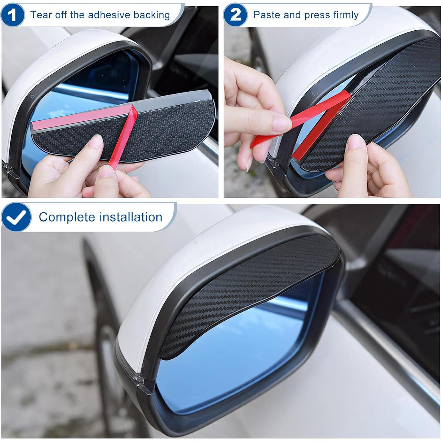 Protectores de Lluvia para Espejos de Auto SOMUCH - Fibra de Carbono