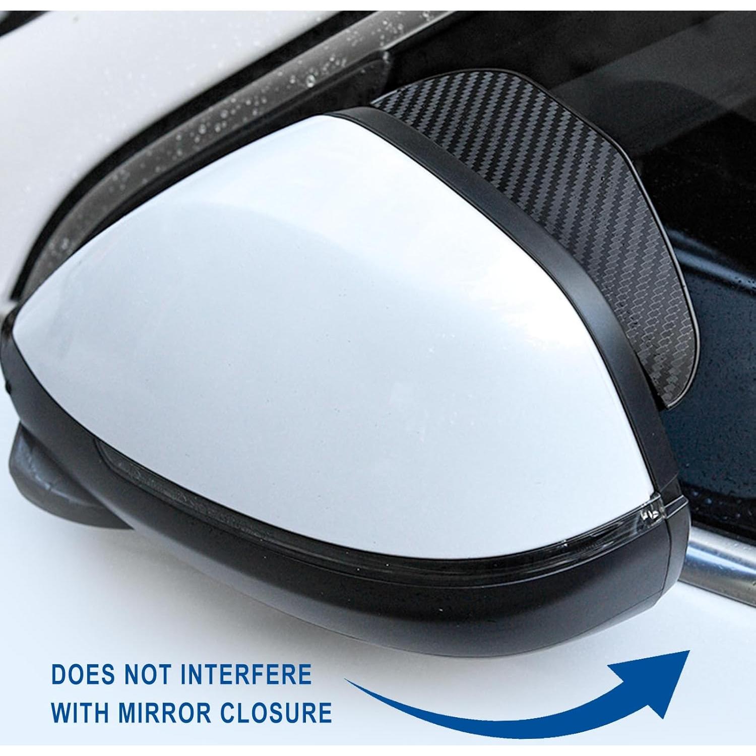 Protectores de Lluvia para Espejos de Auto SOMUCH - Fibra de Carbono