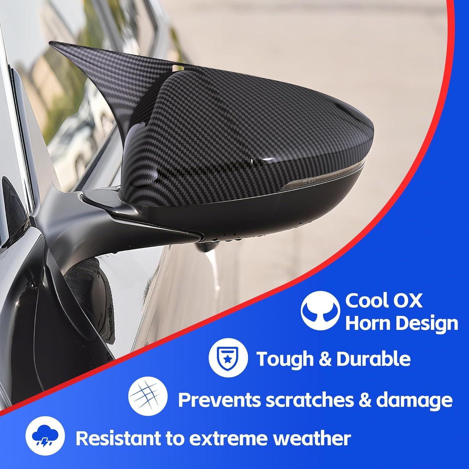 Cubierta de Espejo Retrovisor Lateral Alicatong Honda Accord 2018-2025 Fibra de Carbono