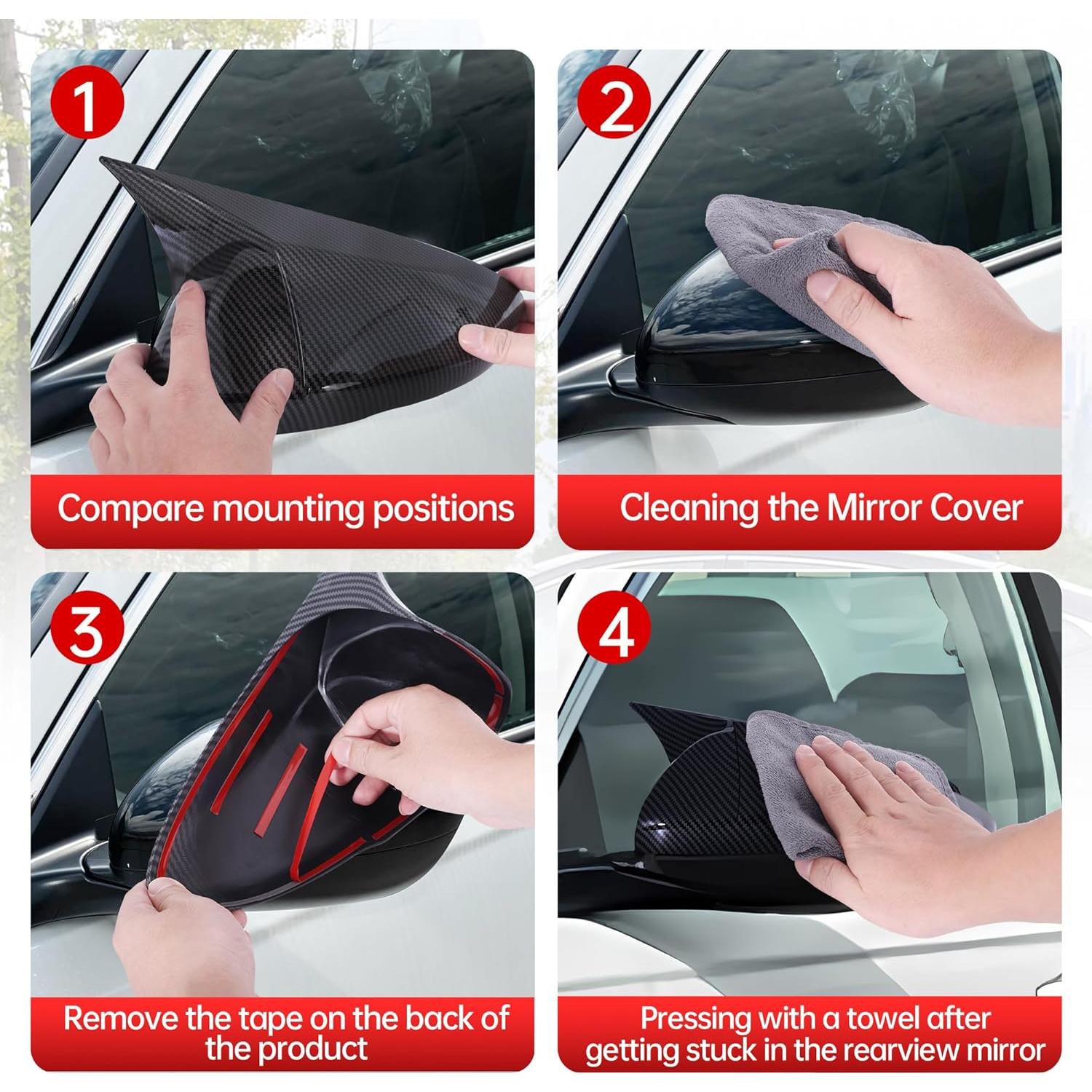 Cubierta de Espejo Retrovisor Lateral Alicatong Honda Accord 2018-2025 Fibra de Carbono