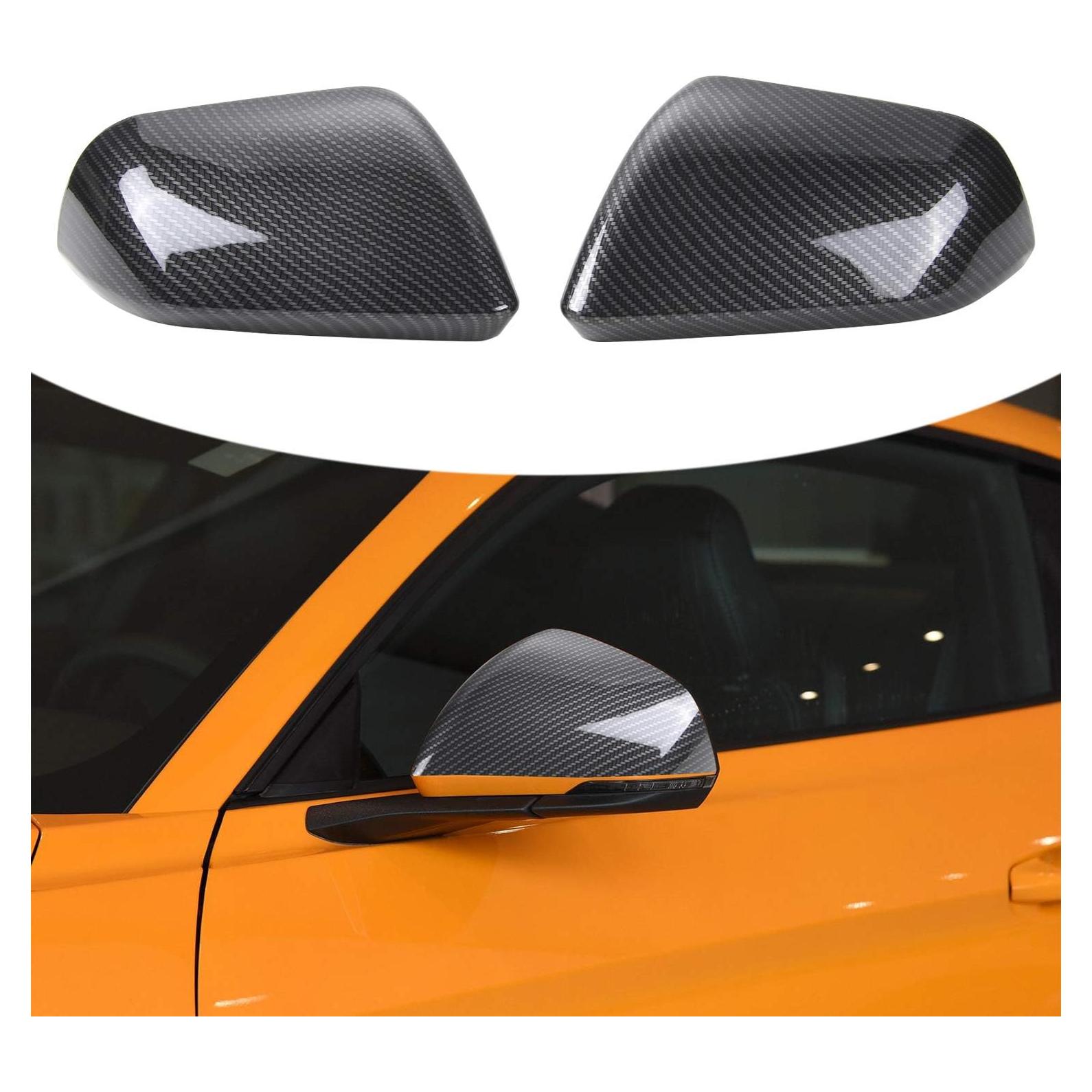 Cubierta Espejo Retrovisor RT-TCZ Ford Mustang 2015-2024 Fibra Carbono