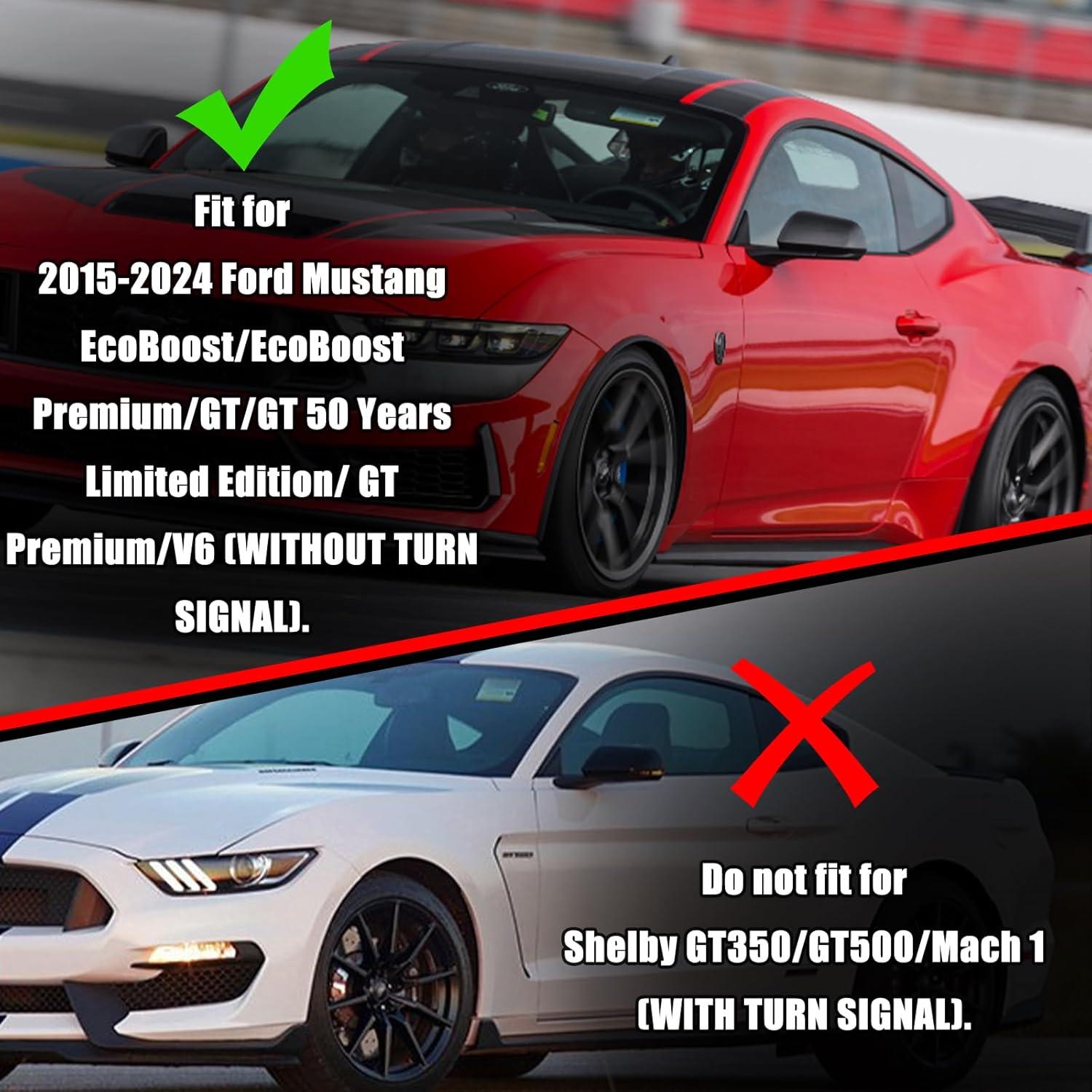 Cubiertas de Espejo Sportuli Fibra de Carbono Ford Mustang 2015-2024