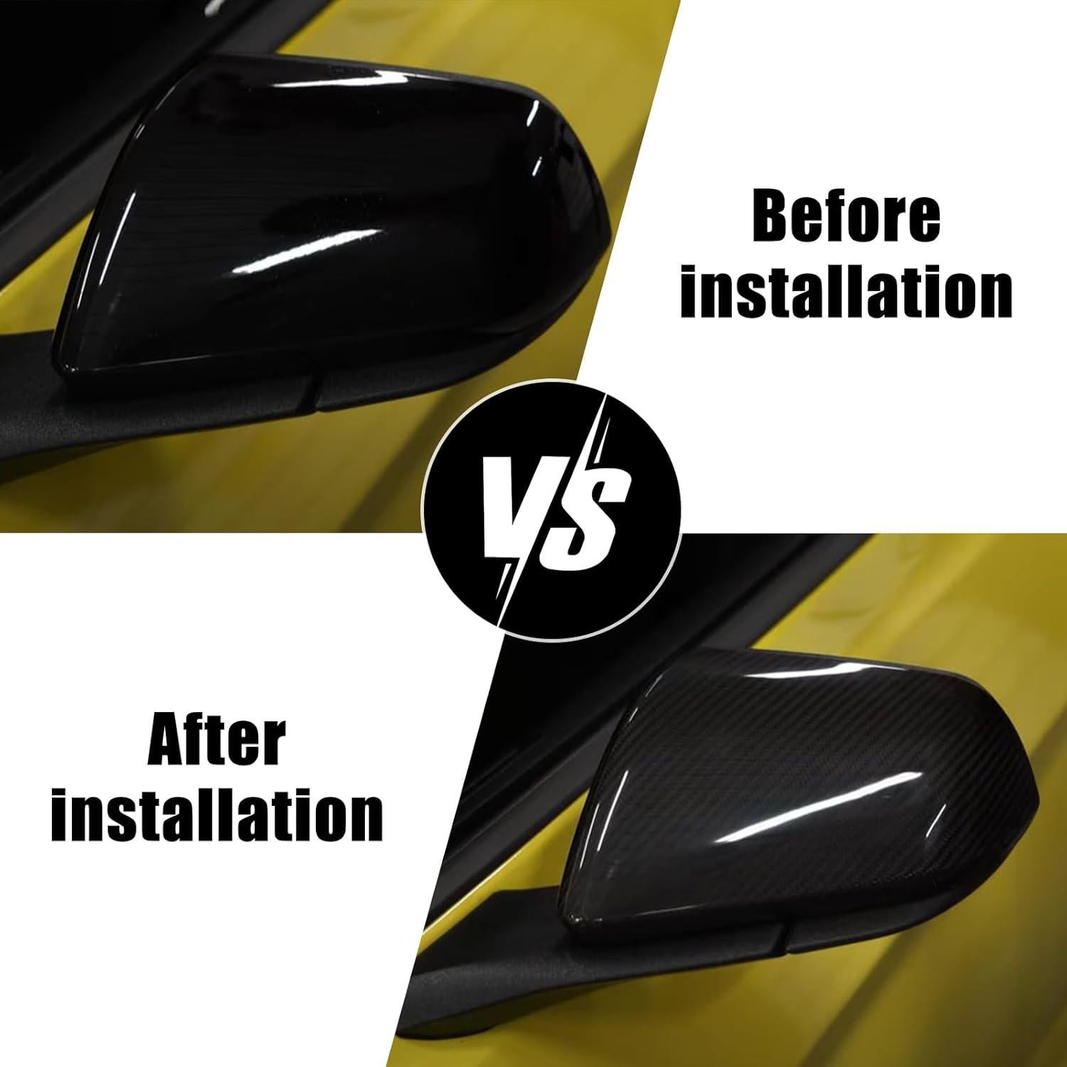 Cubiertas de Espejo Sportuli Fibra de Carbono Ford Mustang 2015-2024