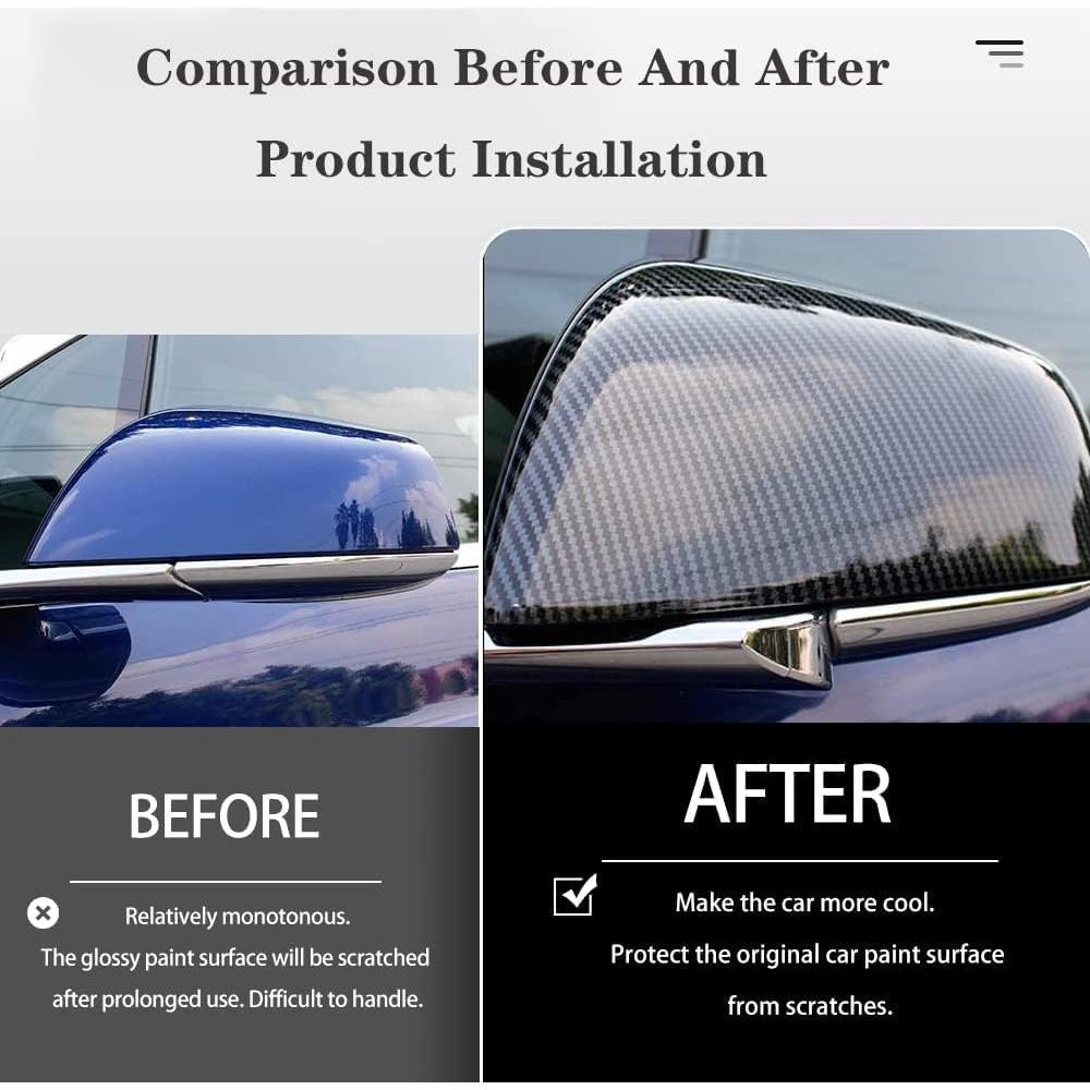 Cubierta Espejo Lateral OUBOLUN Modelo X 2017-2020 Fibra Carbono