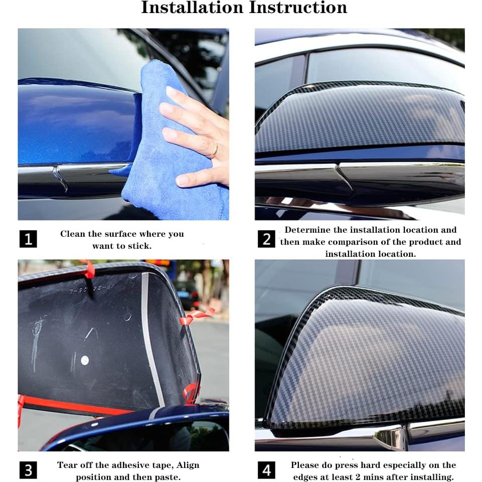 Cubierta Espejo Lateral OUBOLUN Modelo X 2017-2020 Fibra Carbono