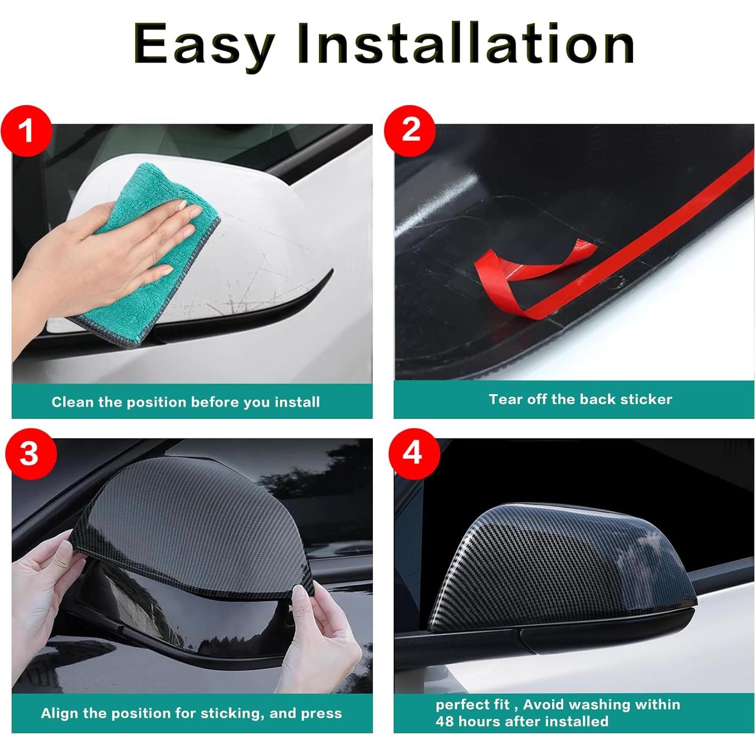 Cubierta Espejo Retrovisor Tesla Model 3 2017-2025 SXunacou