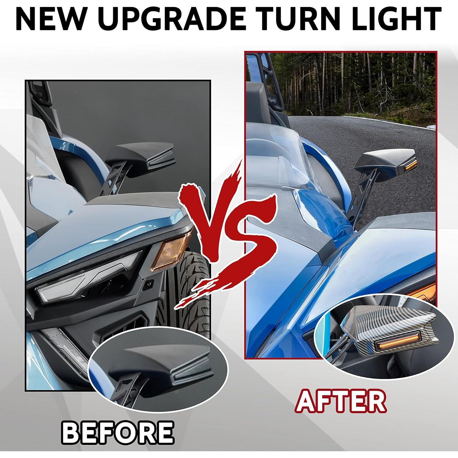 Cubierta Espejo Retrovisor Lateral LDETXY para Slingshot 2015-2023