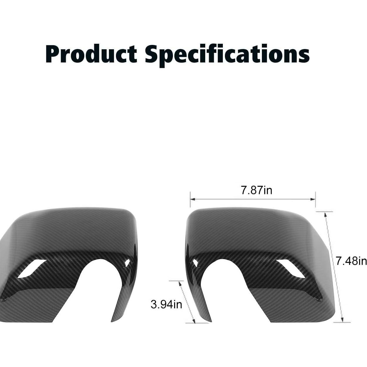 Cubierta de Espejo Retrovisor RT-TCZ para Jeep Wrangler 2007-2017