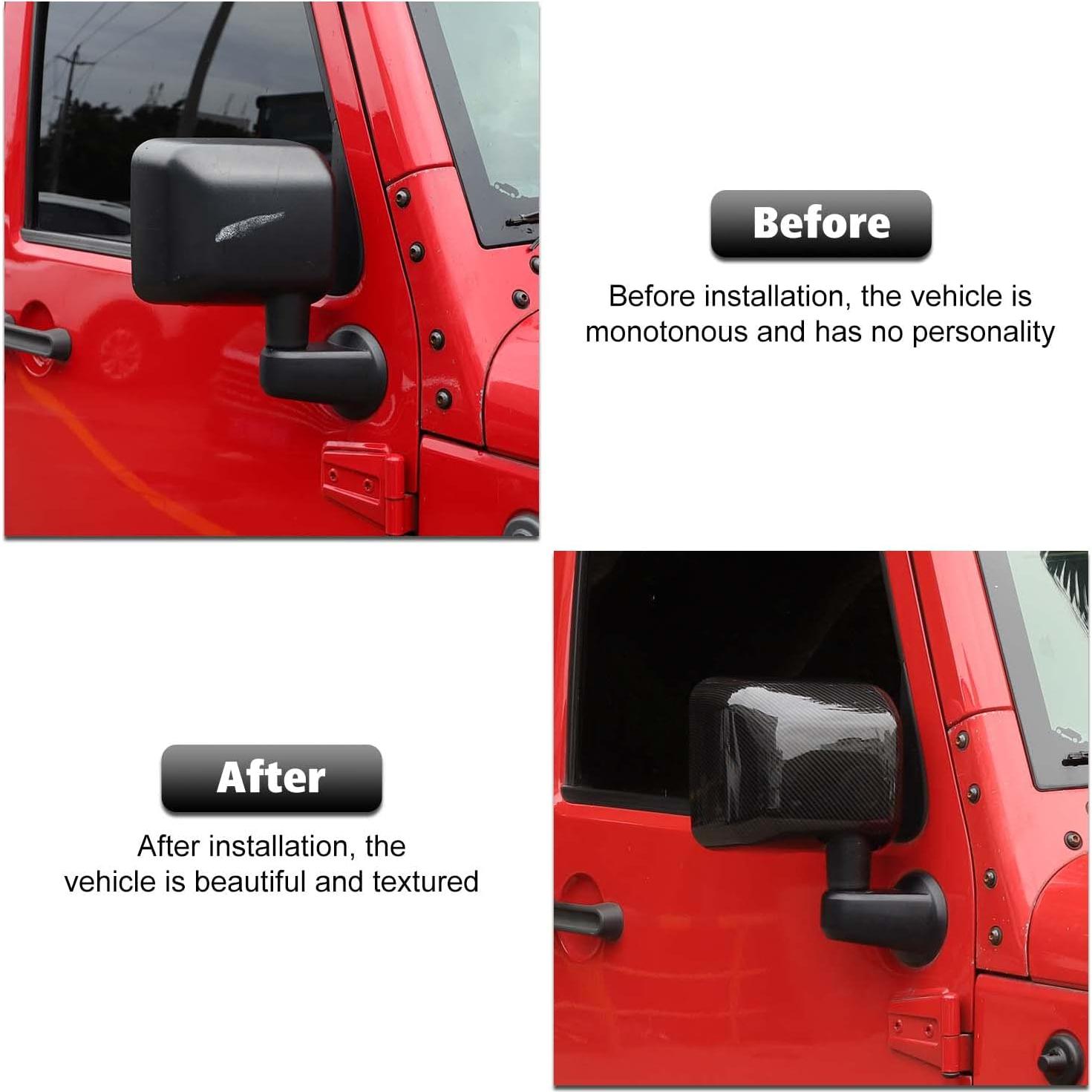 Cubierta de Espejo Retrovisor RT-TCZ para Jeep Wrangler 2007-2017