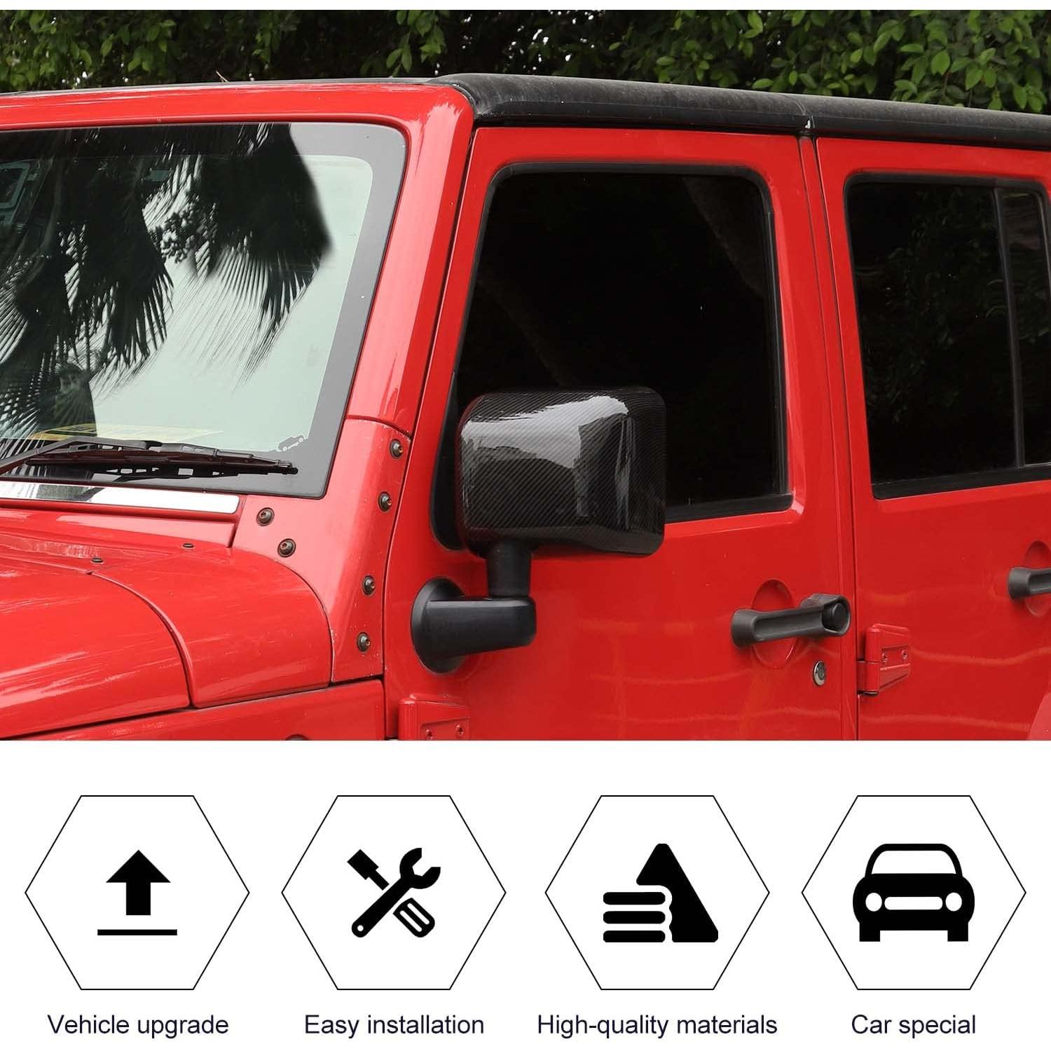 Cubierta de Espejo Retrovisor RT-TCZ para Jeep Wrangler 2007-2017