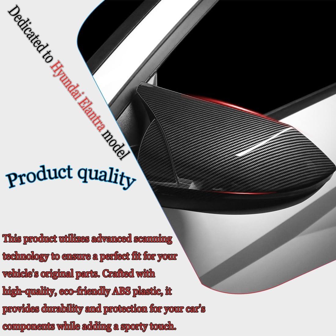 Cubierta Espejo Retrovisor MUXEE para Hyundai Elantra 2021-2025