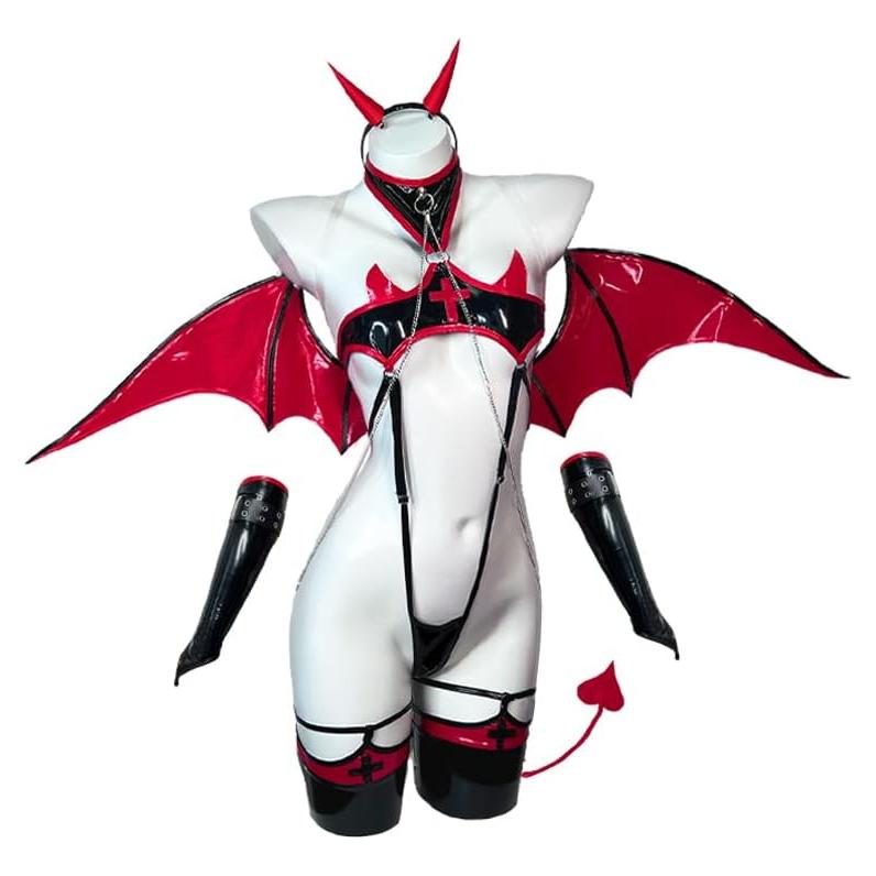 Disfraz Succubus Premium KORURACLUB para Mujeres con Alas