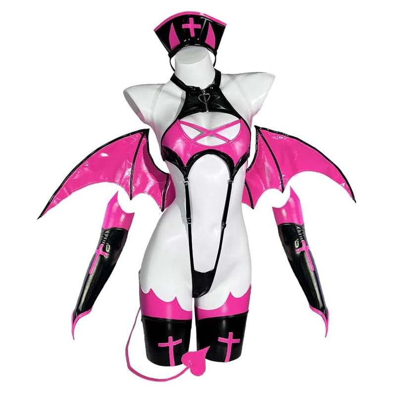 Disfraz Succubus Premium KORURACLUB con Alas y Guantes