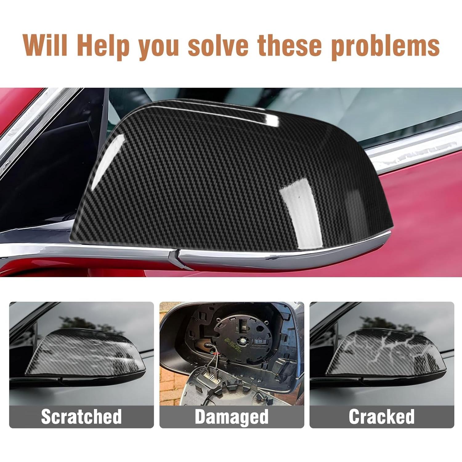 Cubierta de Espejo Retrovisor OWITAT para Tesla Model 3 2017-2025