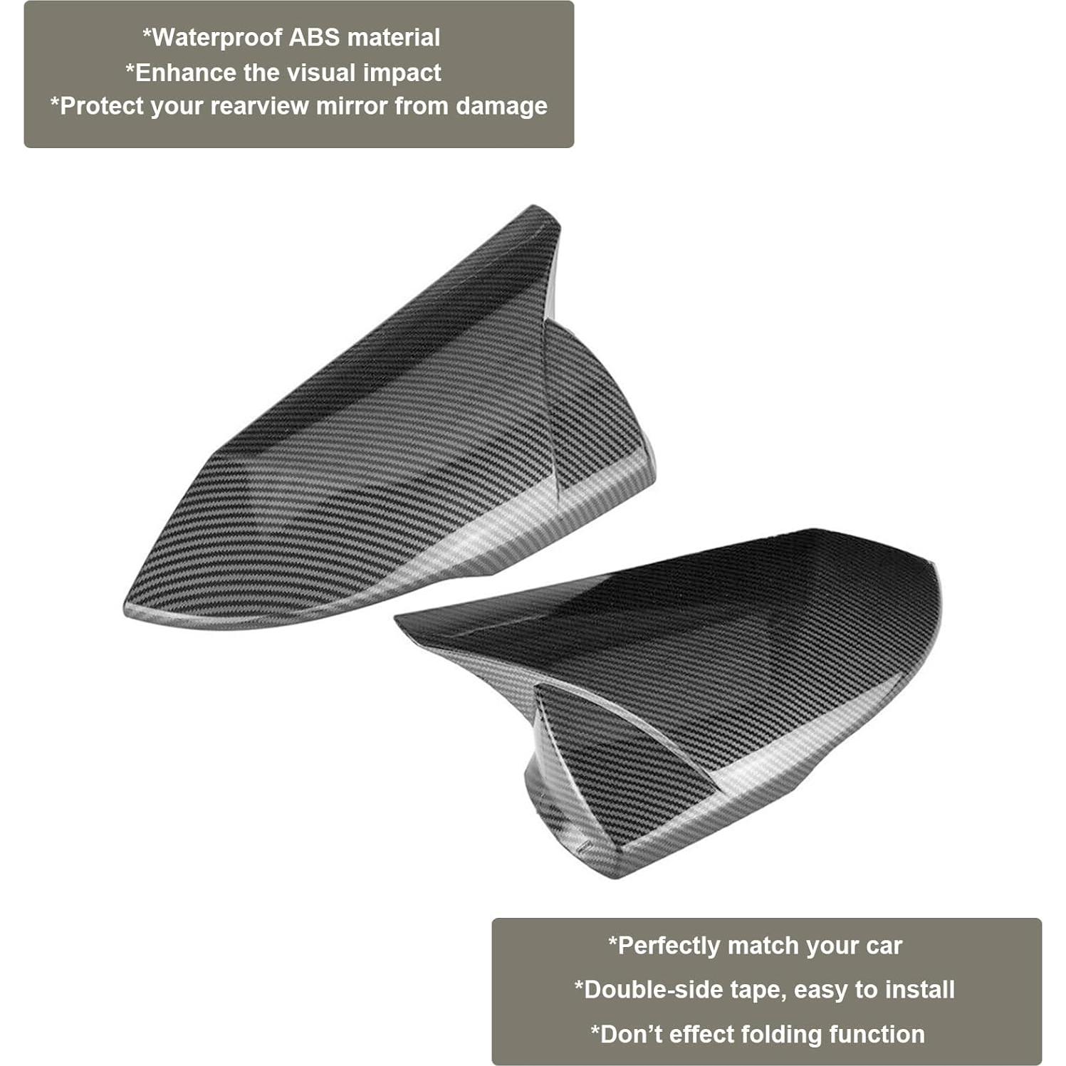 Cubiertas de Espejo Lateral BEAKOSAET para Hyundai Elantra 2021-2023