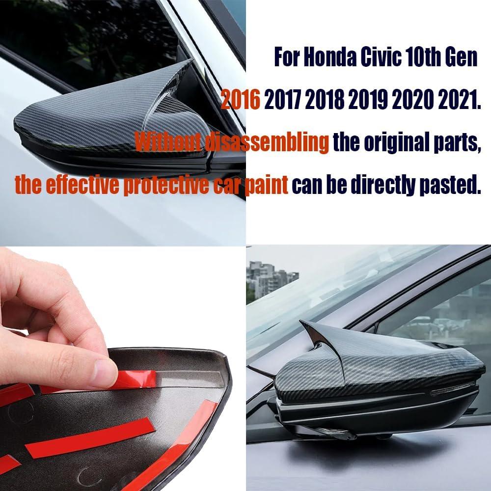 Cubierta de Espejo Lateral AJHLJ para Honda Civic 10ª 2016-2021