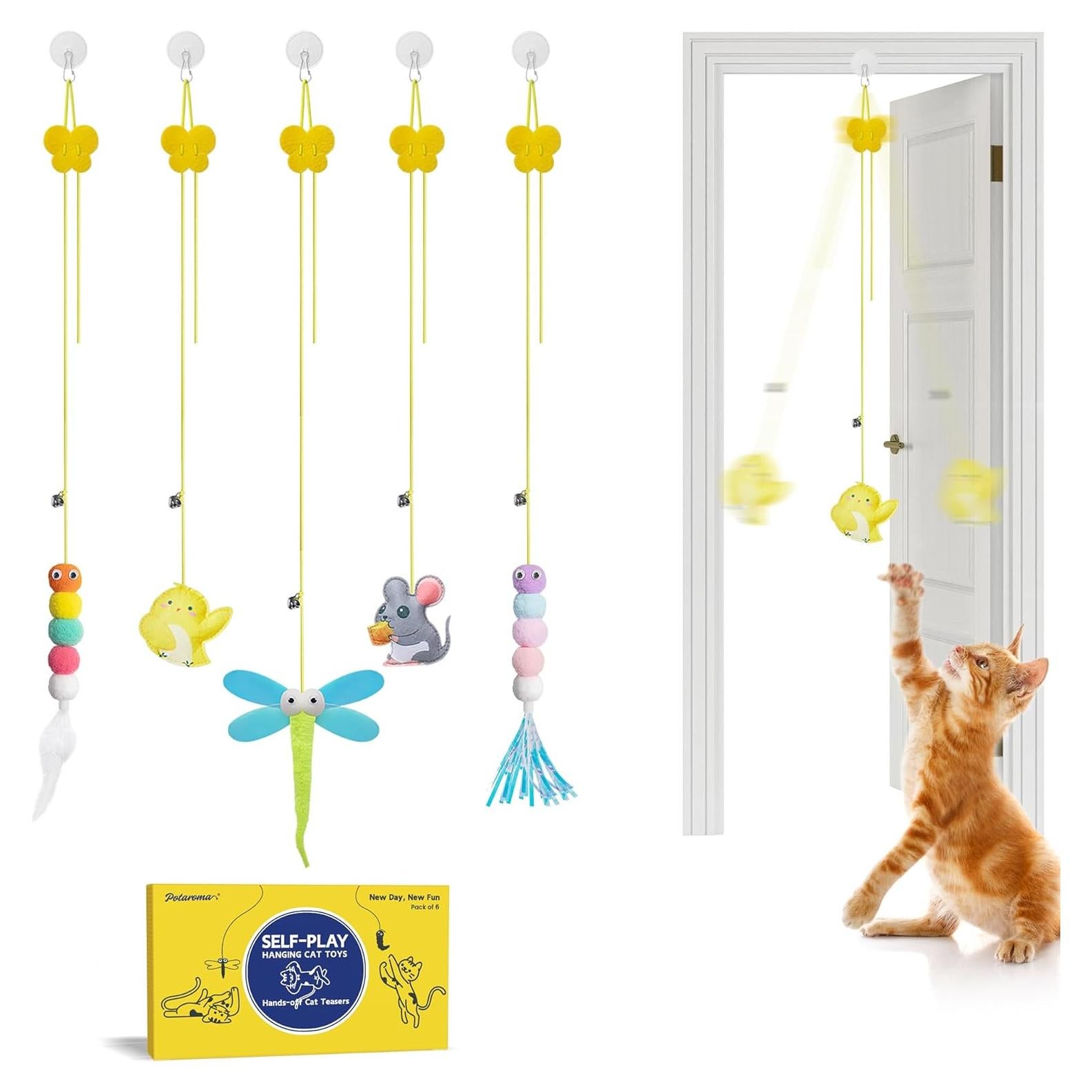 Juguetes Interactivos para Gatos Potaroma 5 Pcs Ajustables