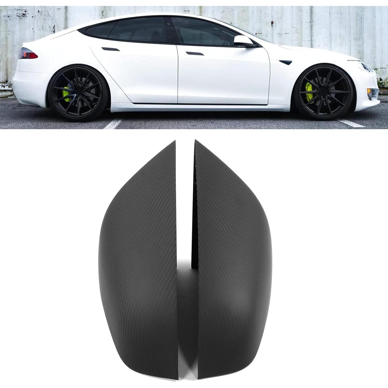 Cubiertas de Espejo Retrovisor Aramox para 2012-2021, Fibra de Carbono