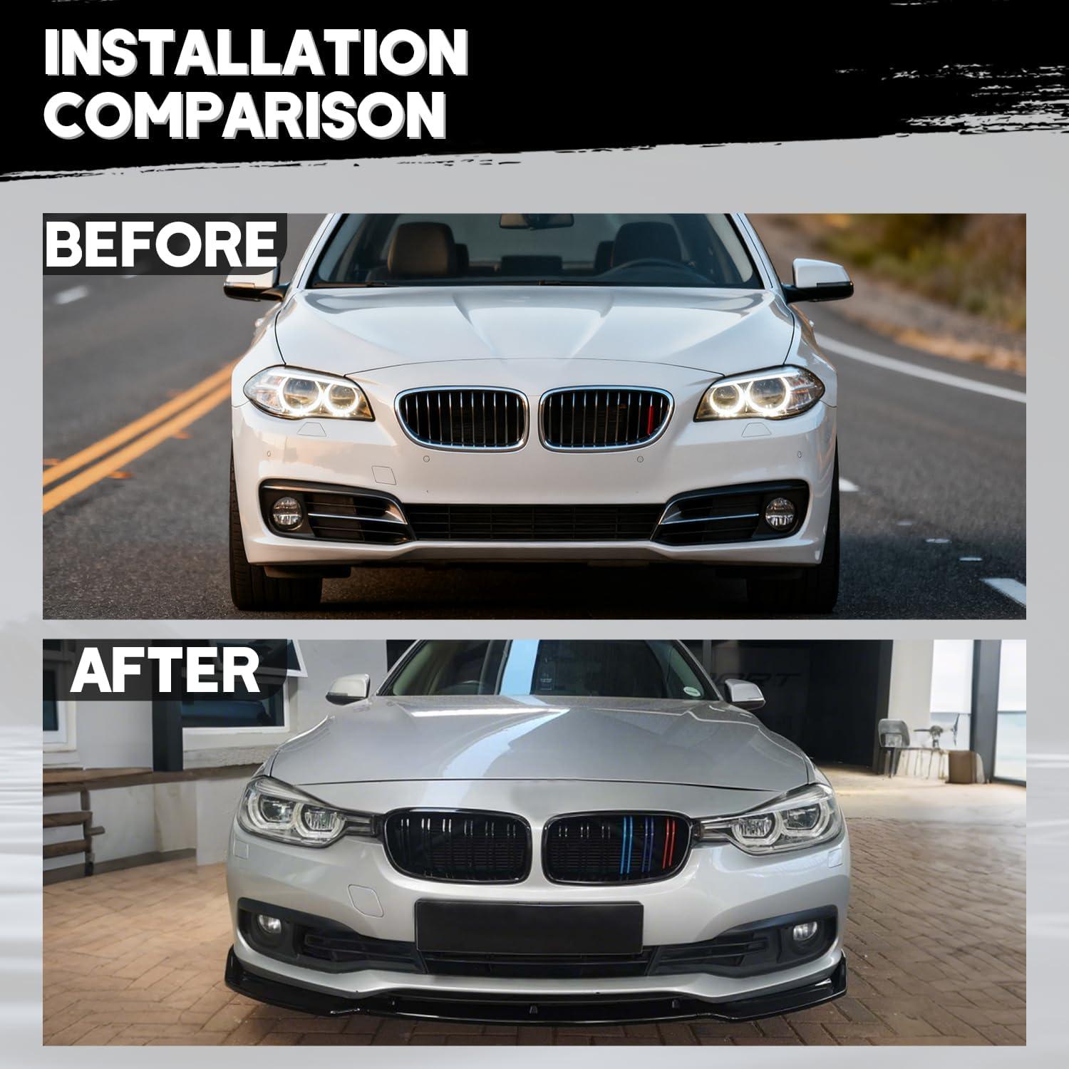 Divisor Frontal BMW Serie 3 F30 F31 F35 2013-2018 Negro Brillante