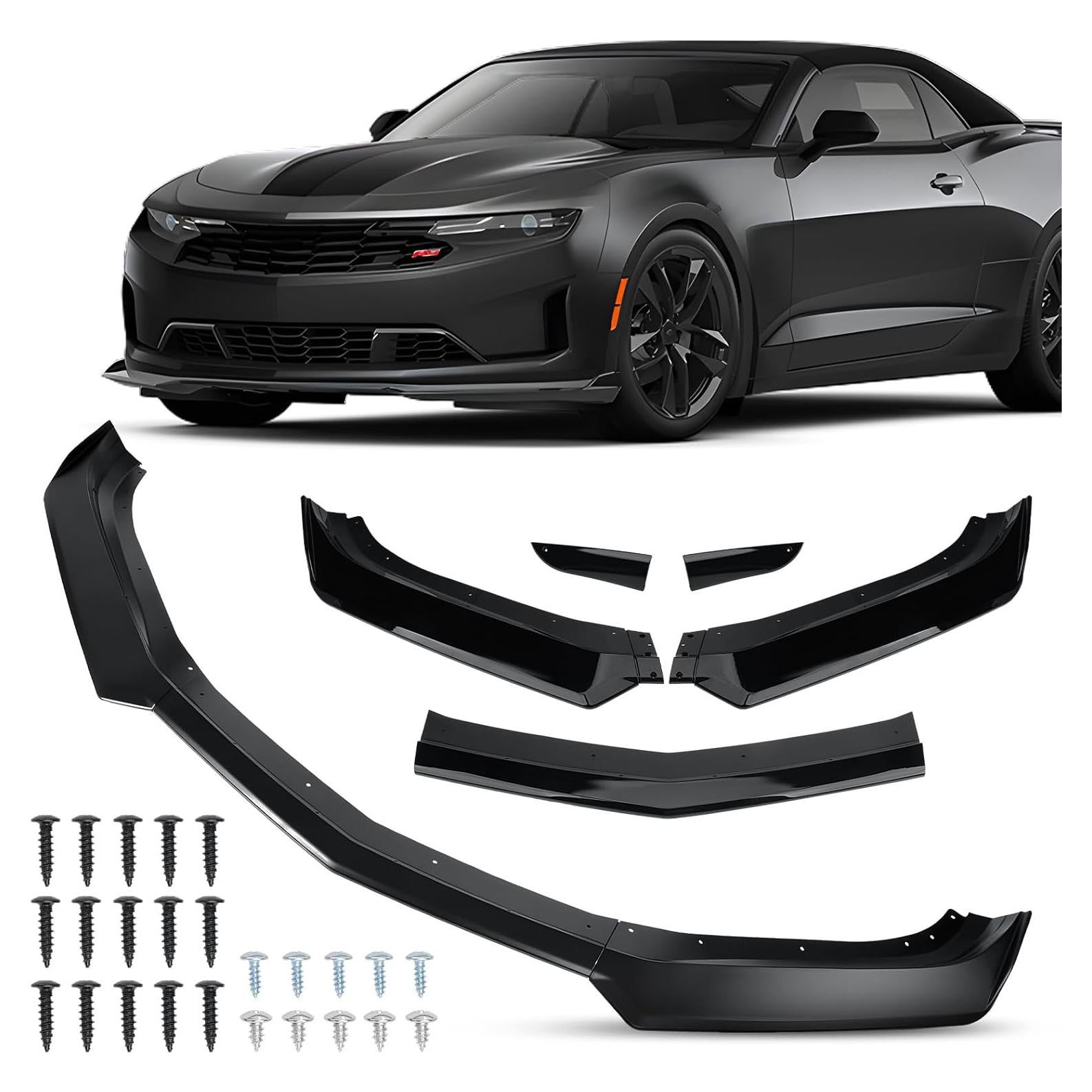 Divisor de Labio de Parachoques Frontal Femibon Negro Brillante