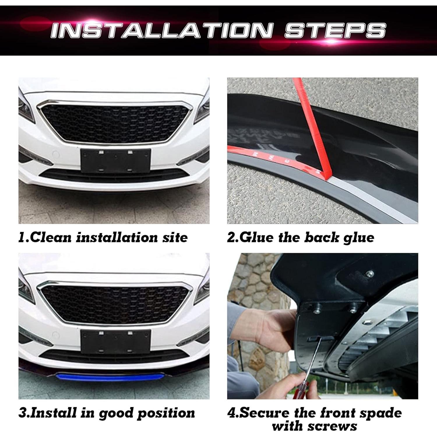 Labio Parachoques Frontal Xotic Tech Carbono Negro Rojo 2.04kg