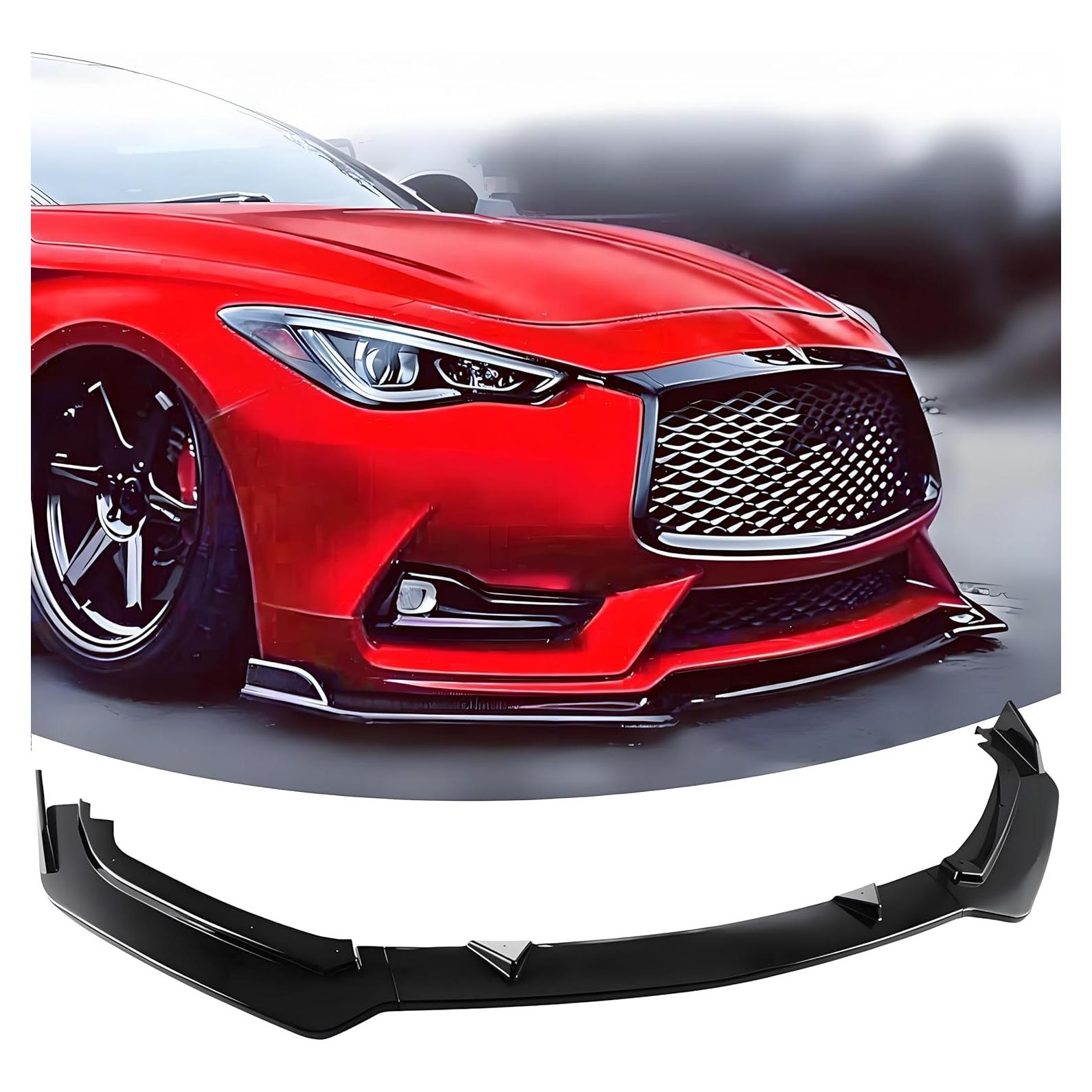Spoiler Frontal Infiniti Q60 2017-2022 Negro Brillante
