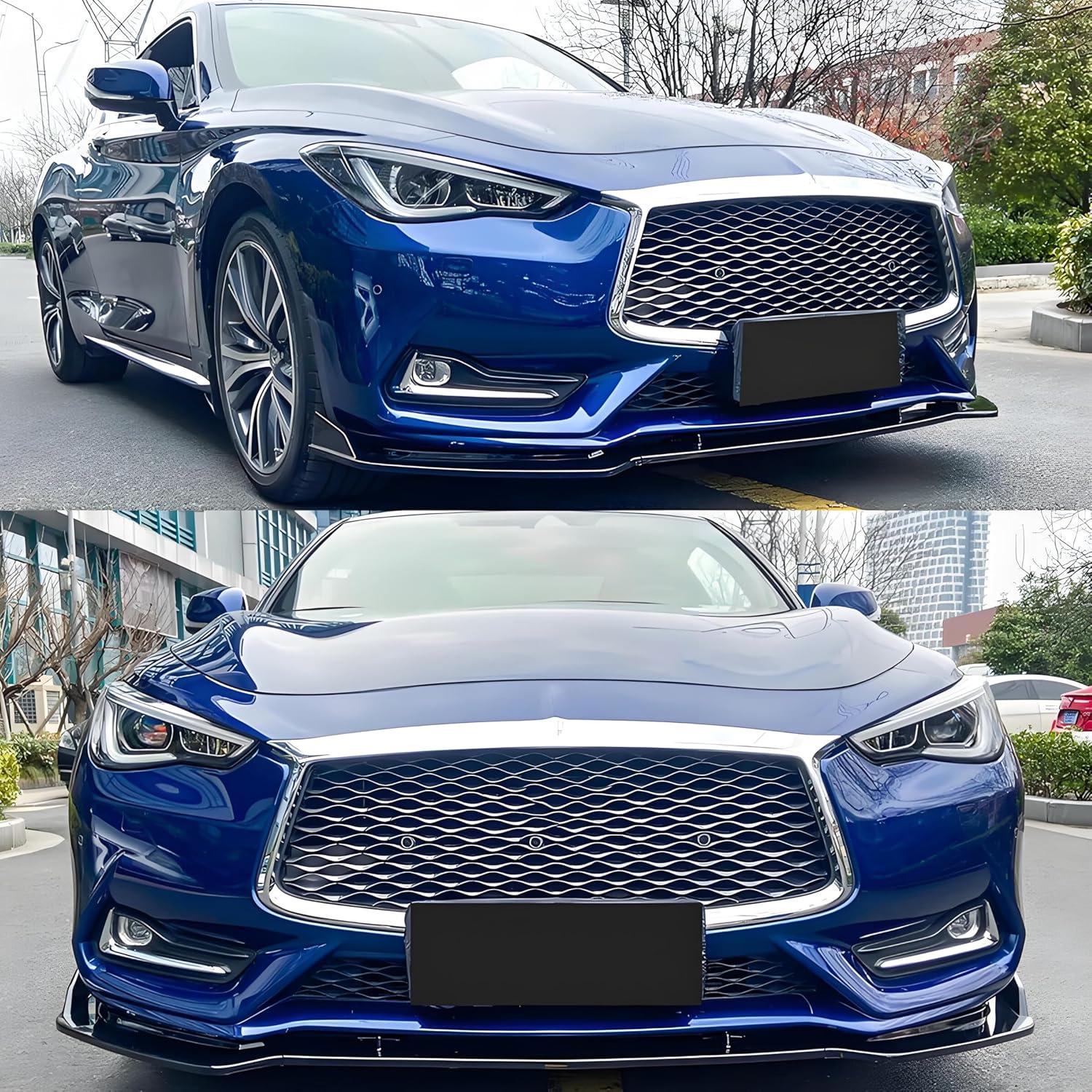 Spoiler Frontal Infiniti Q60 2017-2022 Negro Brillante