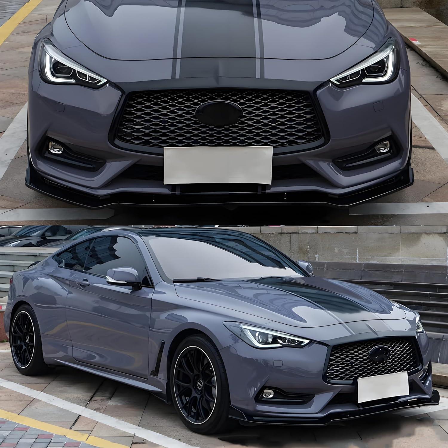 Spoiler Frontal Infiniti Q60 2017-2022 Negro Brillante