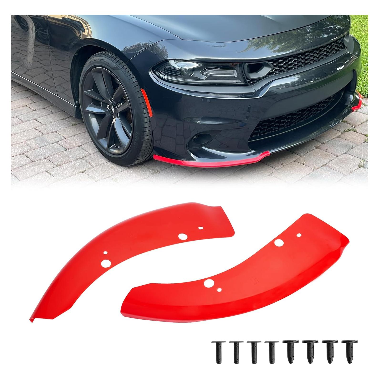 Spoiler Delantero Rojo TENGBASE para Dodge Charger 2015-2024