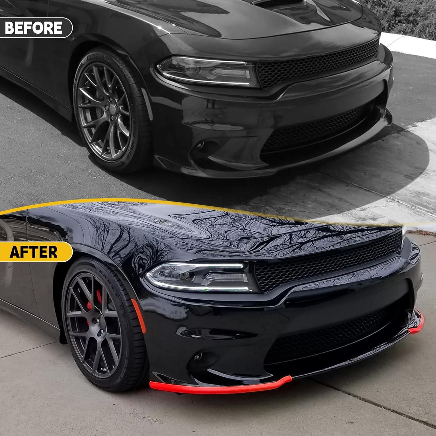 Spoiler Delantero Rojo TENGBASE para Dodge Charger 2015-2024