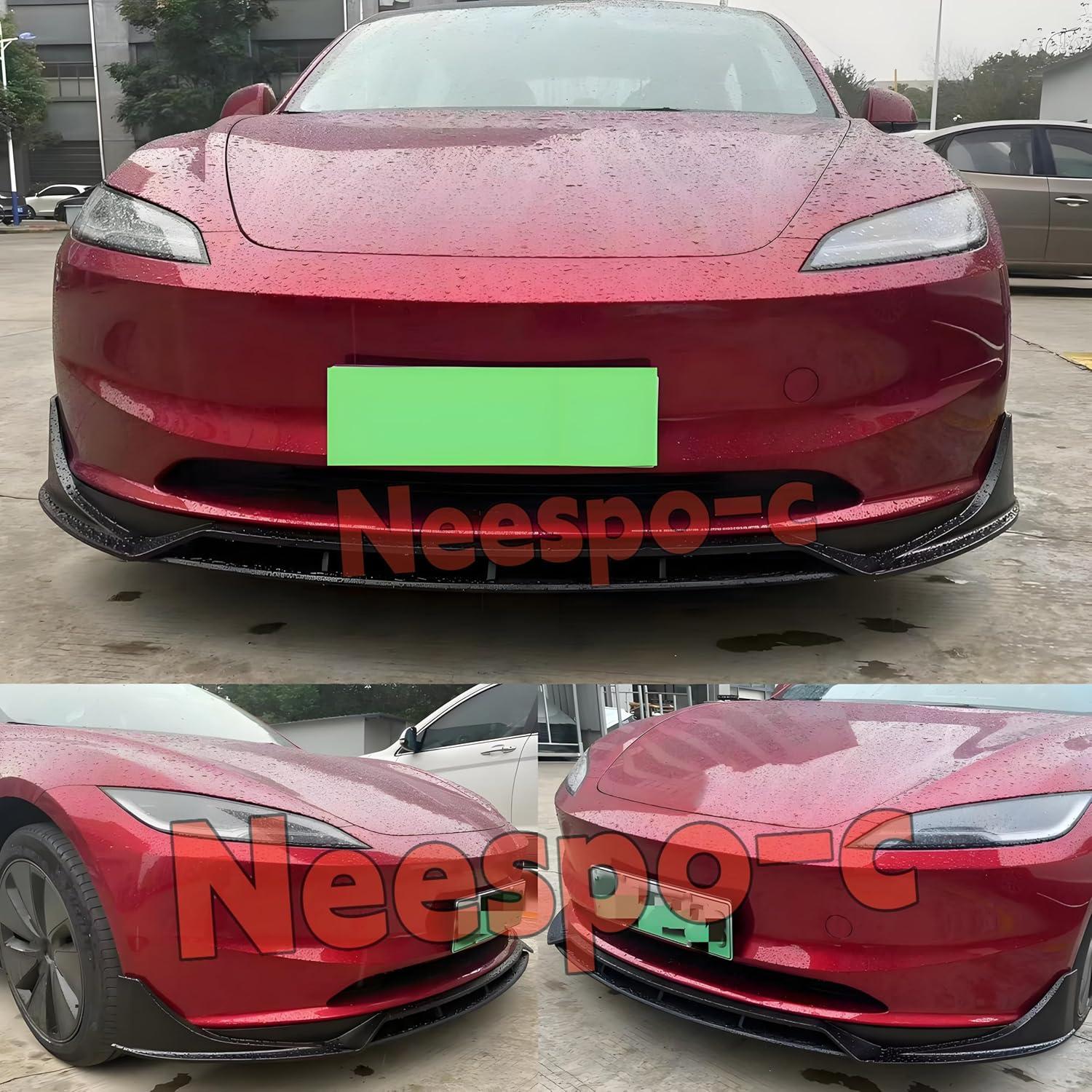 Divisor de Labio Frontal NEESPOC para Tesla Modelo 3 2024-2025