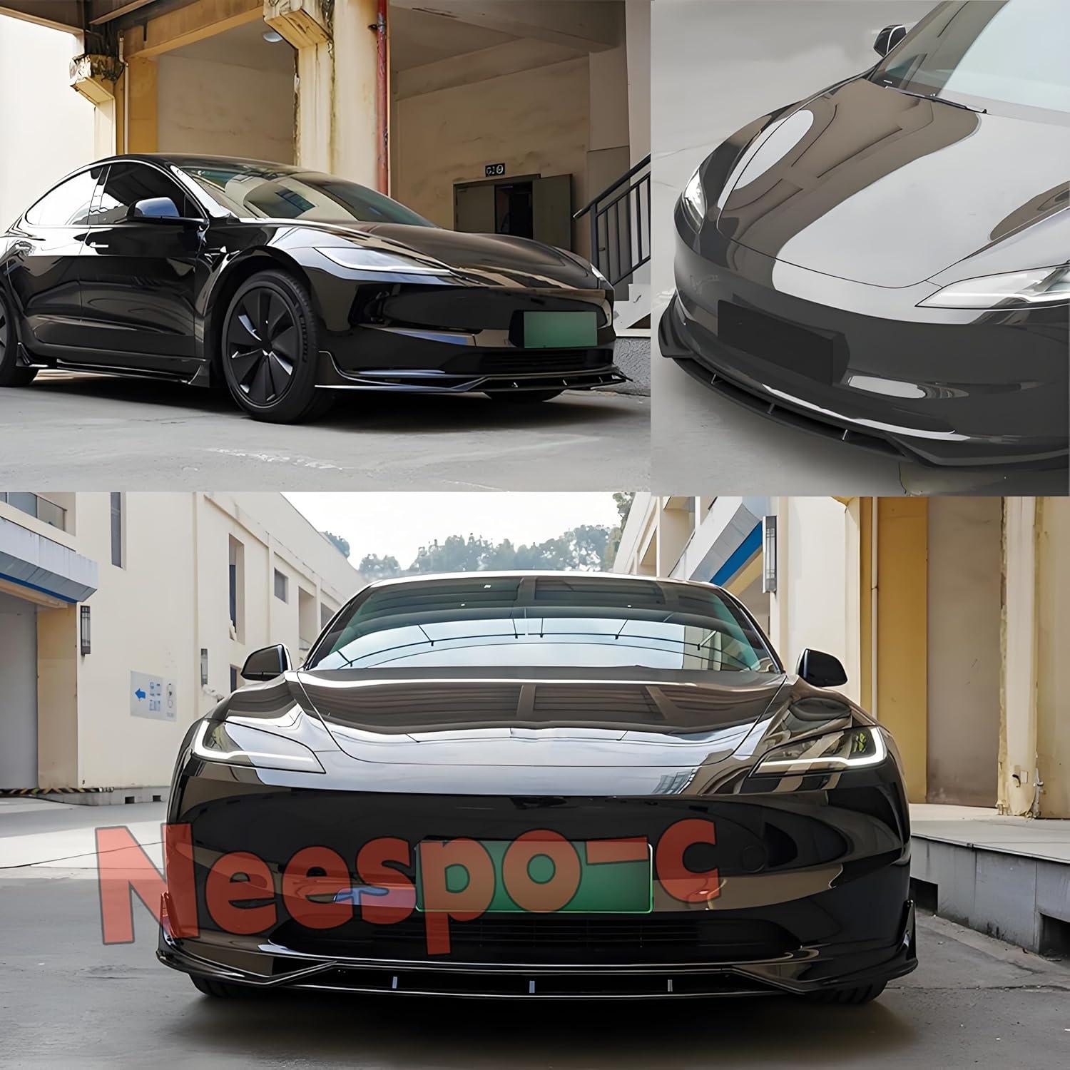 Divisor de Labio Frontal NEESPOC para Tesla Modelo 3 2024-2025