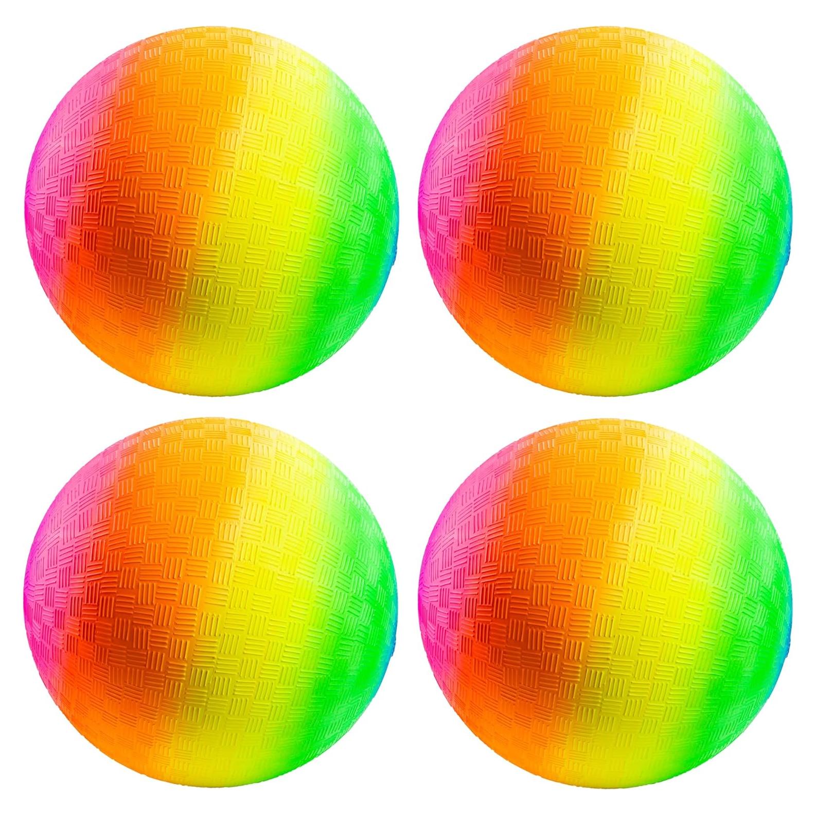 Pelotas de Juego Arcoíris Bedwina - 21.5 cm - 4 Pzs