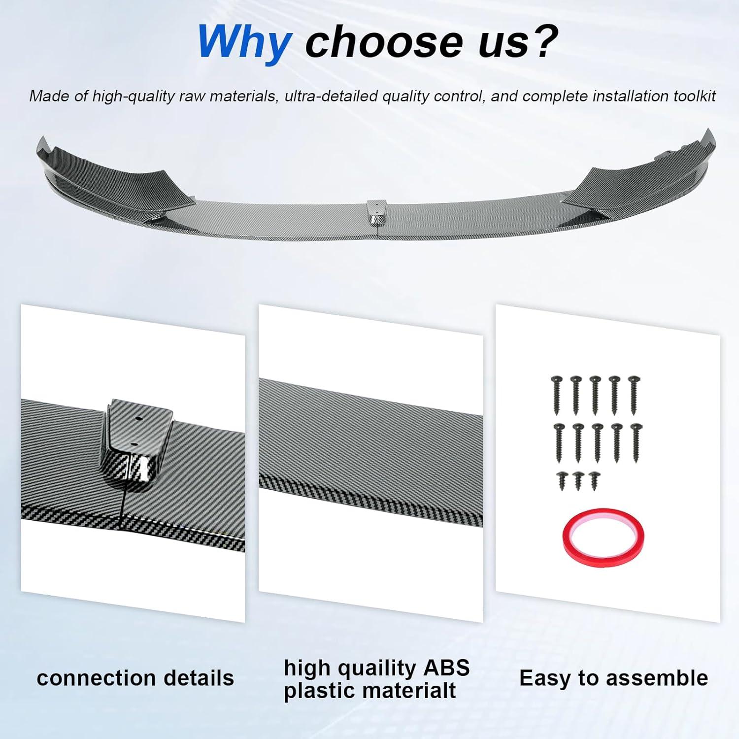 Lip Spoiler Frontal KHK para BMW Serie 4 F32 F33 F36 2014-2020