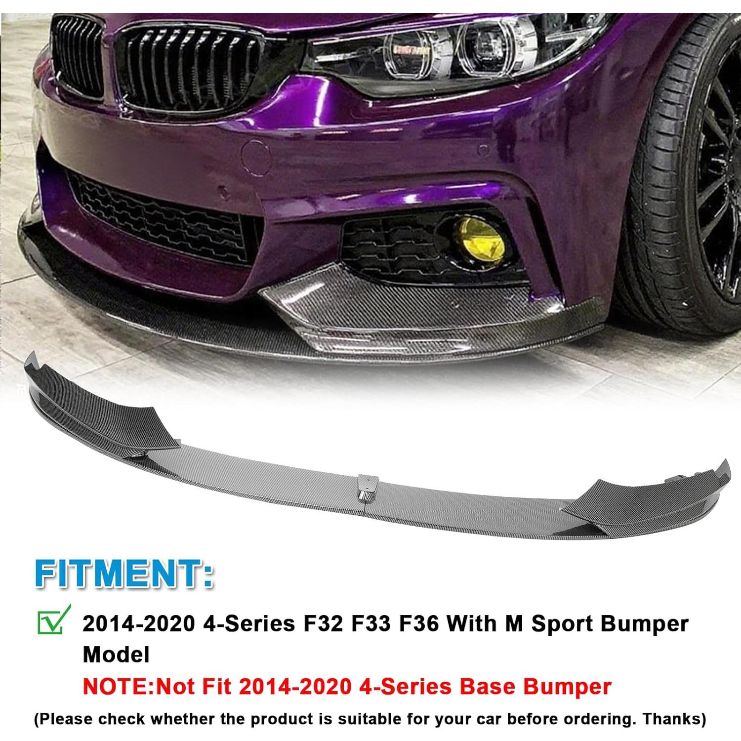Lip Spoiler Frontal KHK para BMW Serie 4 F32 F33 F36 2014-2020