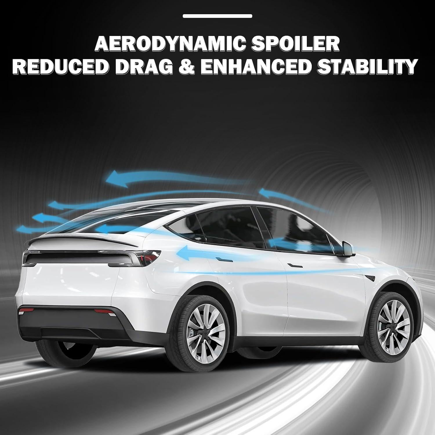 Spoiler Trasero ABS para Tesla Model Y Juniper 2026 - Fibra de Carbono