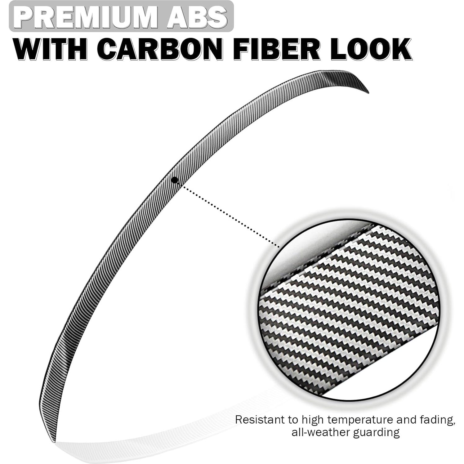 Spoiler Trasero ABS para Tesla Model Y Juniper 2026 - Fibra de Carbono