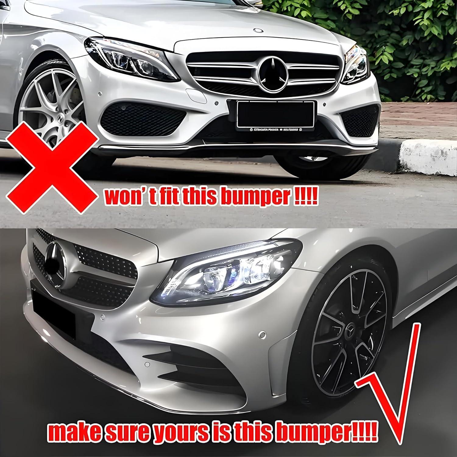 Divisor de Labio Frontal NEESPOC para Mercedes Benz C W205 2019-2022