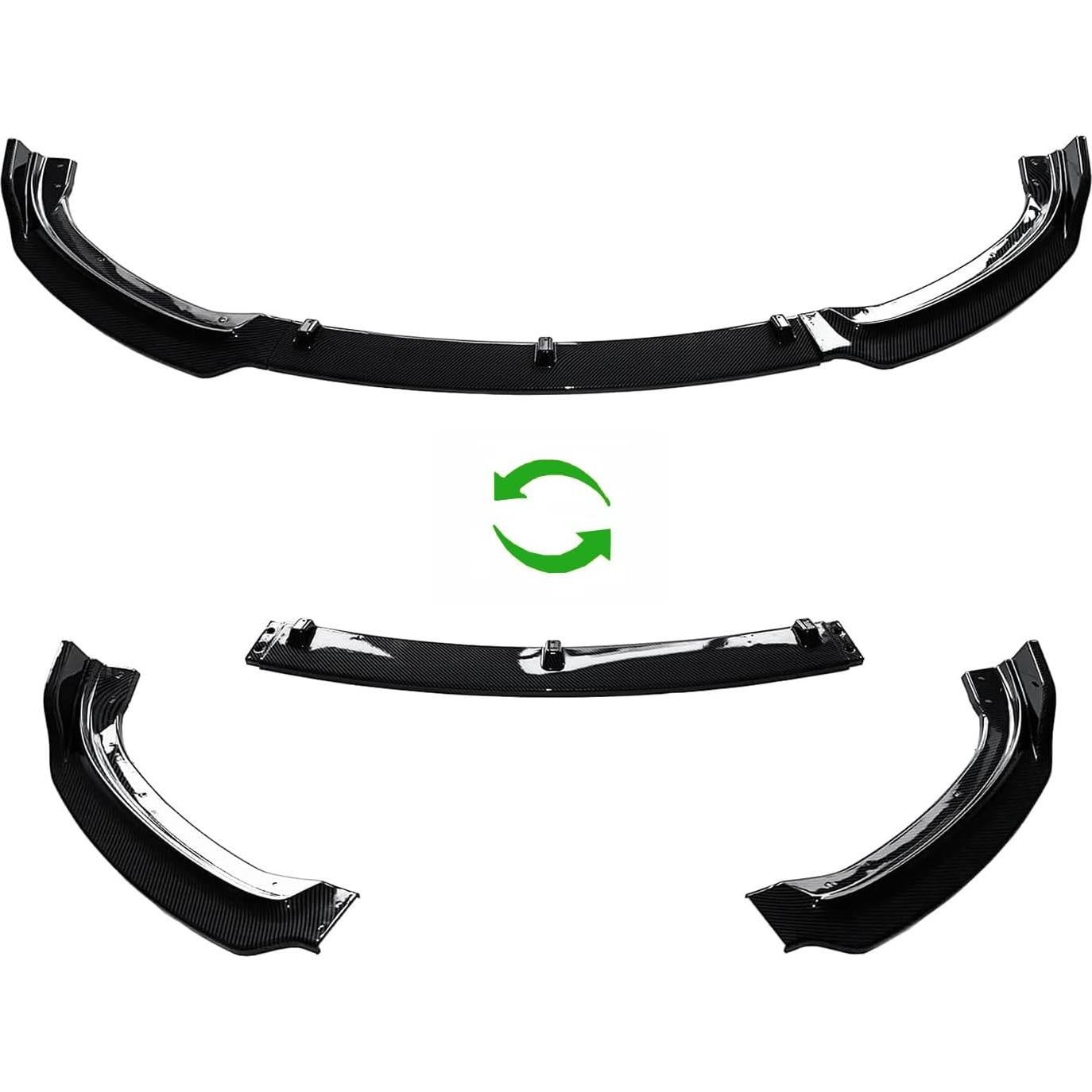 Divisor Labio Frontal de Fibra de Carbono QUEENHO F30 2012-2018