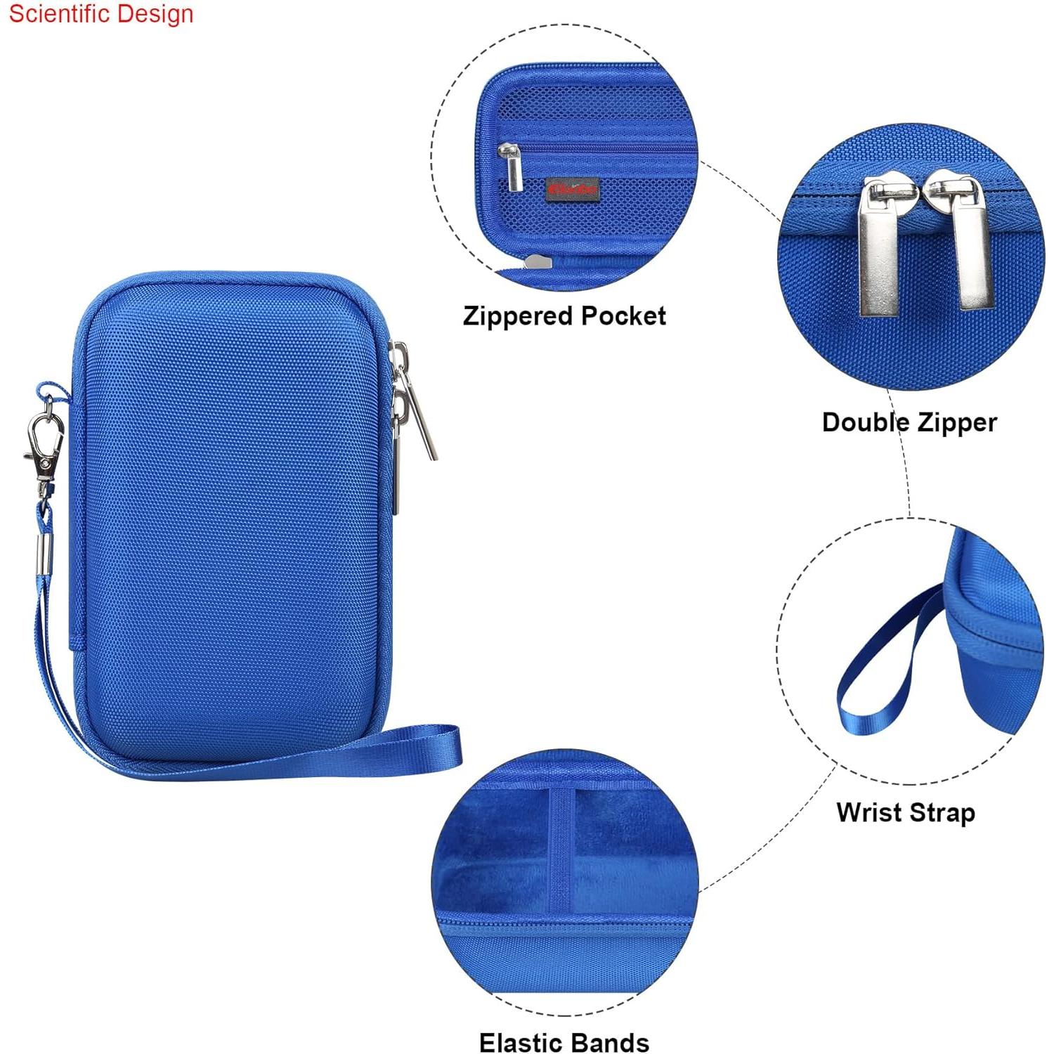 Funda de transporte Elonbo para Canon G7 X Mark III - Azul