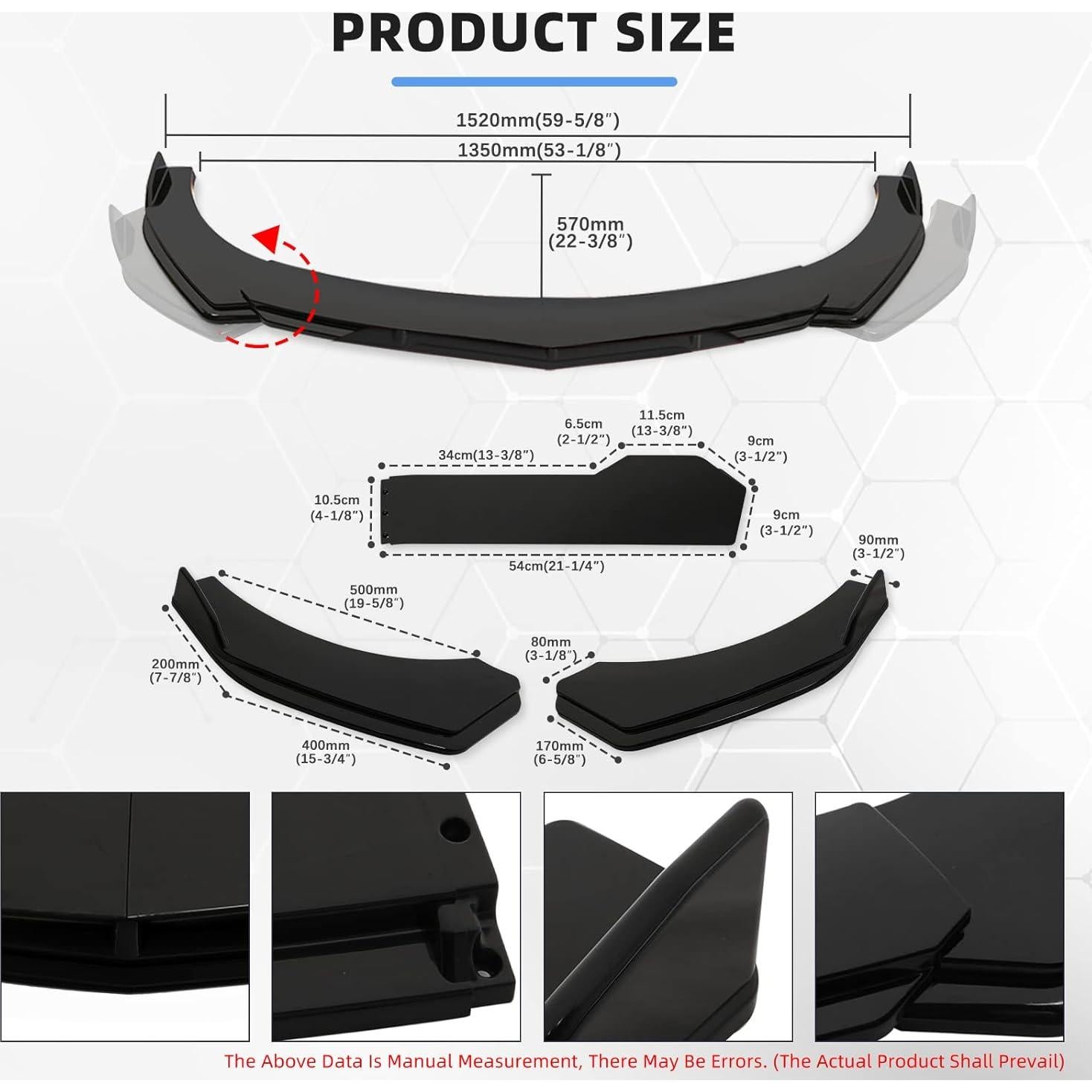Divisor de Labio Frontal Universal KEEPDSGN para Autos