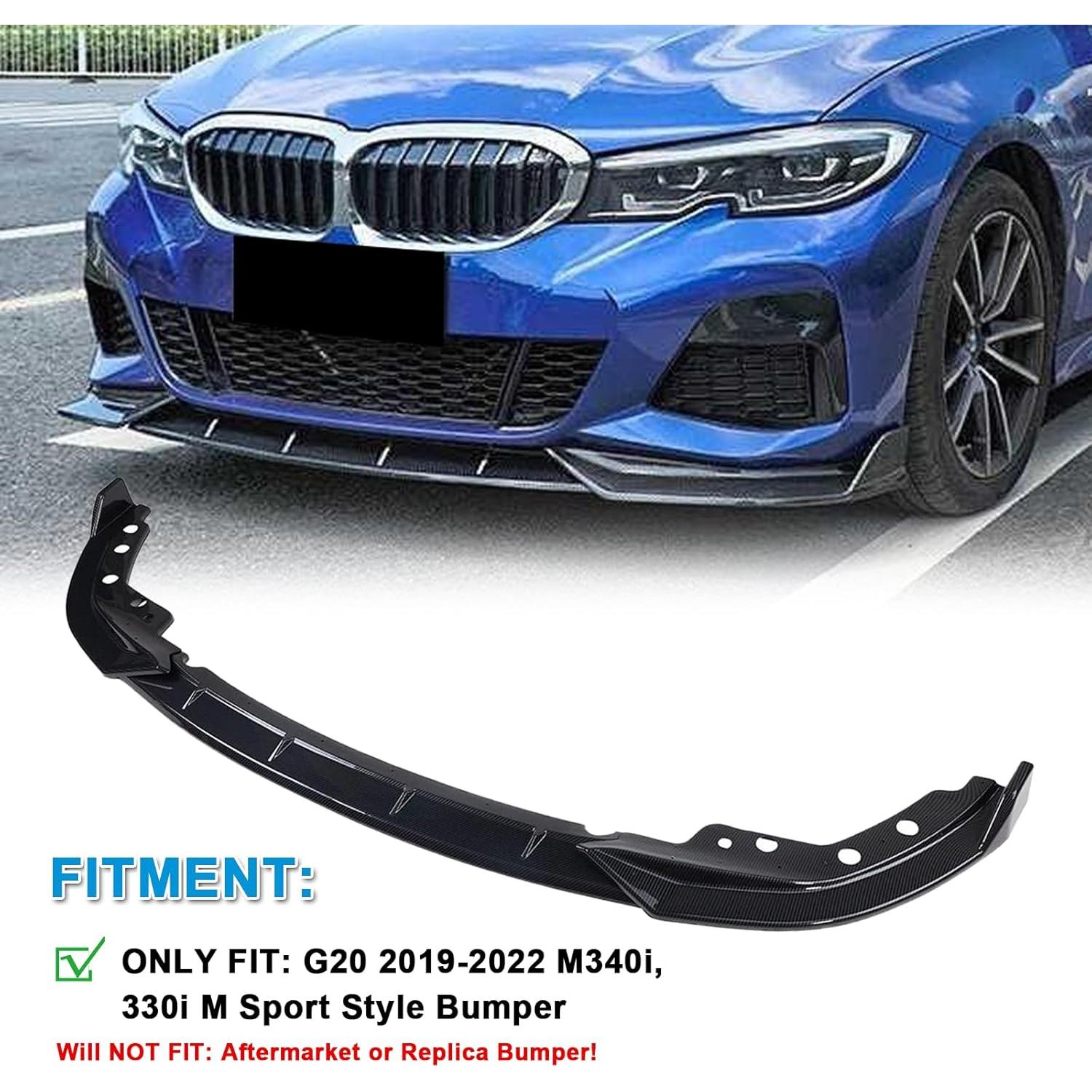 Lip Spoiler Parachoques Frontal KHK para BMW G20 M-Sport 2019-2022