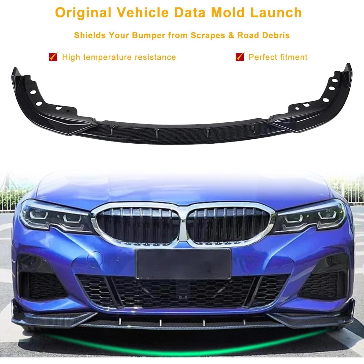 Lip Spoiler Parachoques Frontal KHK para BMW G20 M-Sport 2019-2022