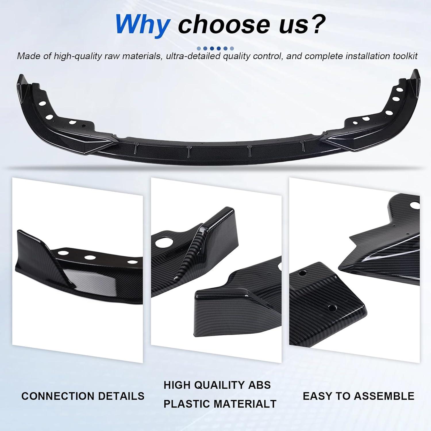 Lip Spoiler Parachoques Frontal KHK para BMW G20 M-Sport 2019-2022