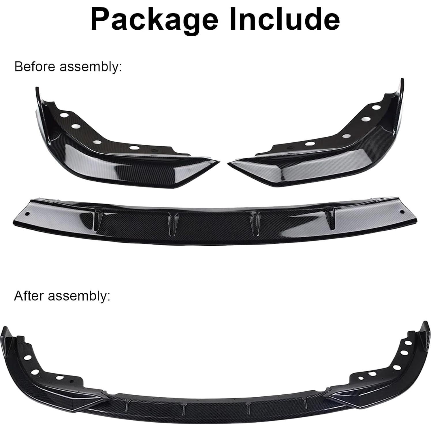 Lip Spoiler Parachoques Frontal KHK para BMW G20 M-Sport 2019-2022