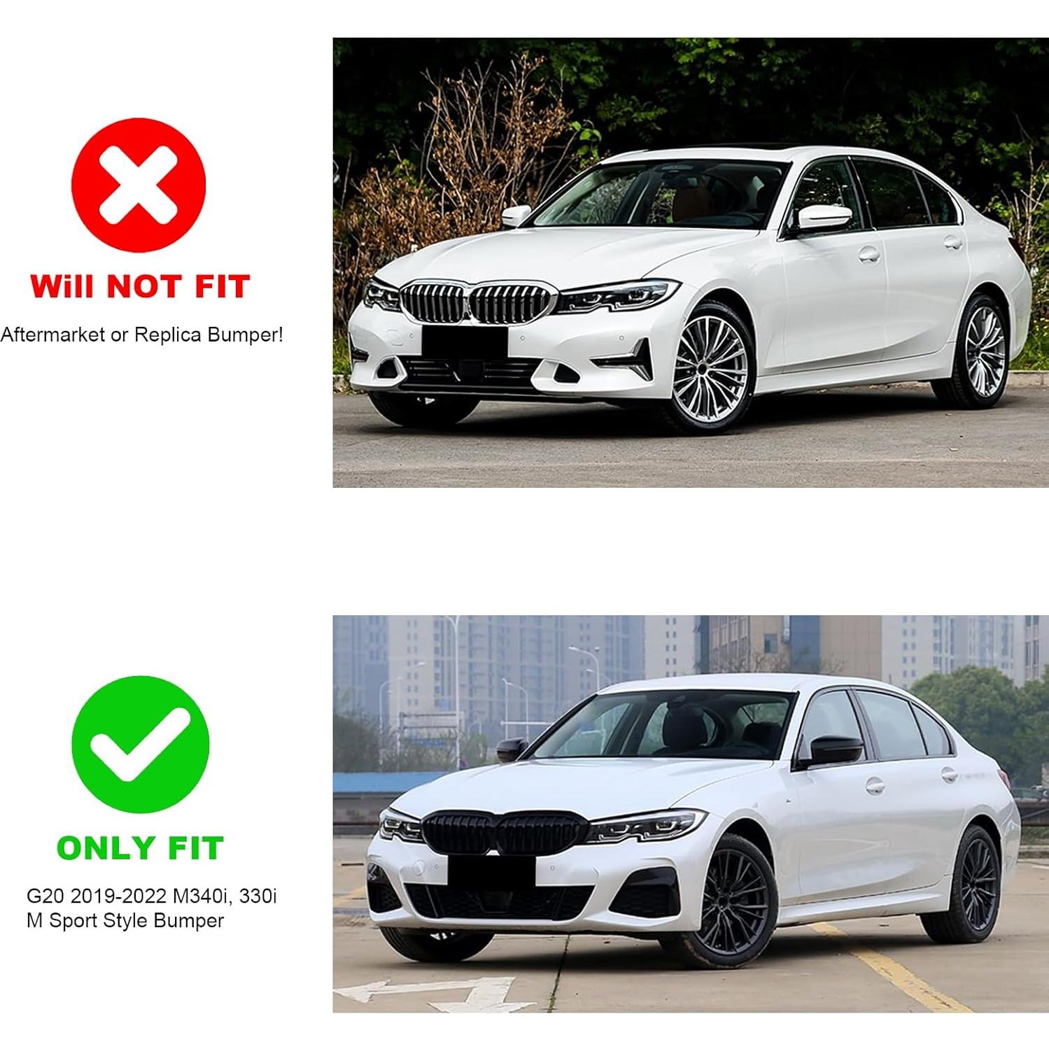 Lip Spoiler Parachoques Frontal KHK para BMW G20 M-Sport 2019-2022