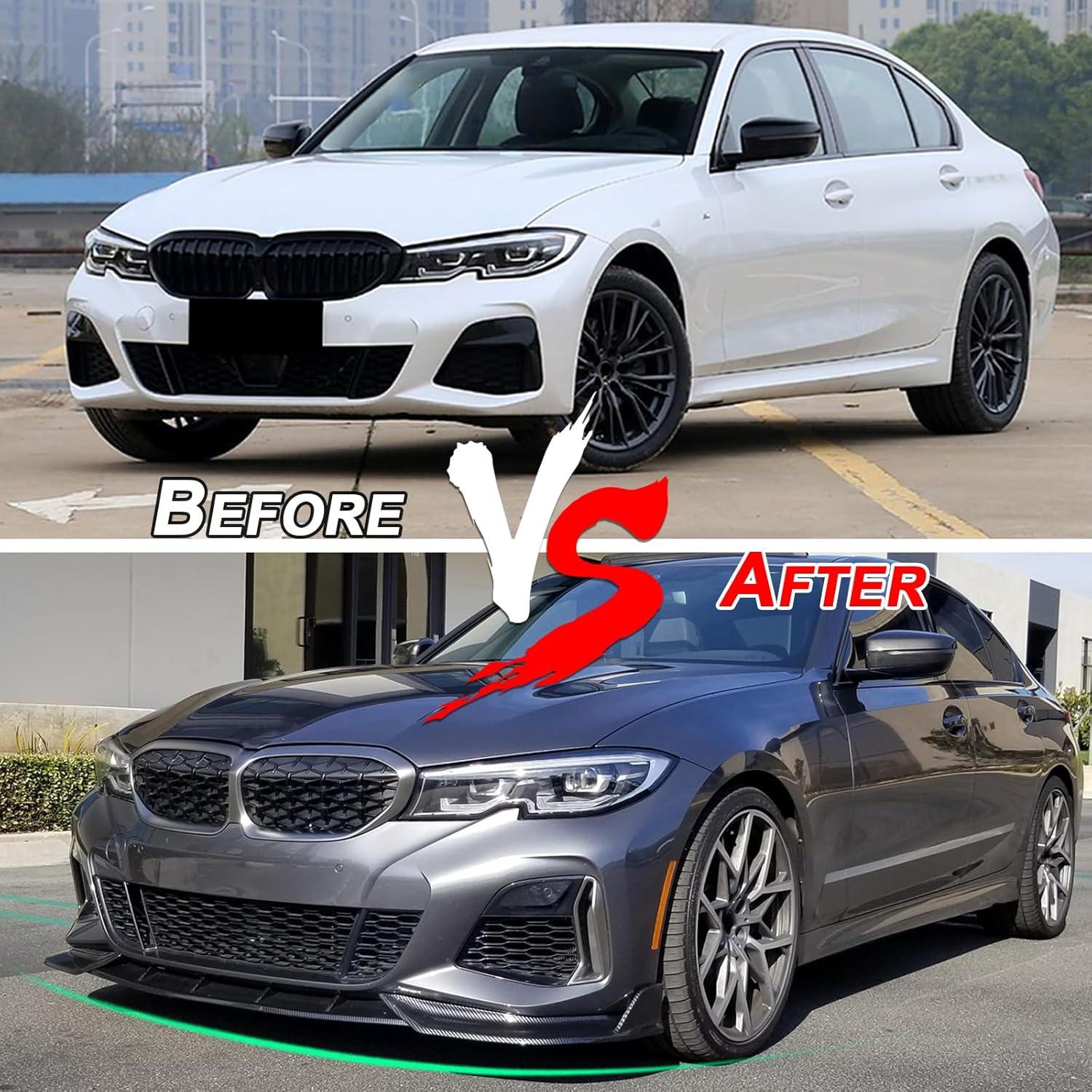 Lip Spoiler Parachoques Frontal KHK para BMW G20 M-Sport 2019-2022