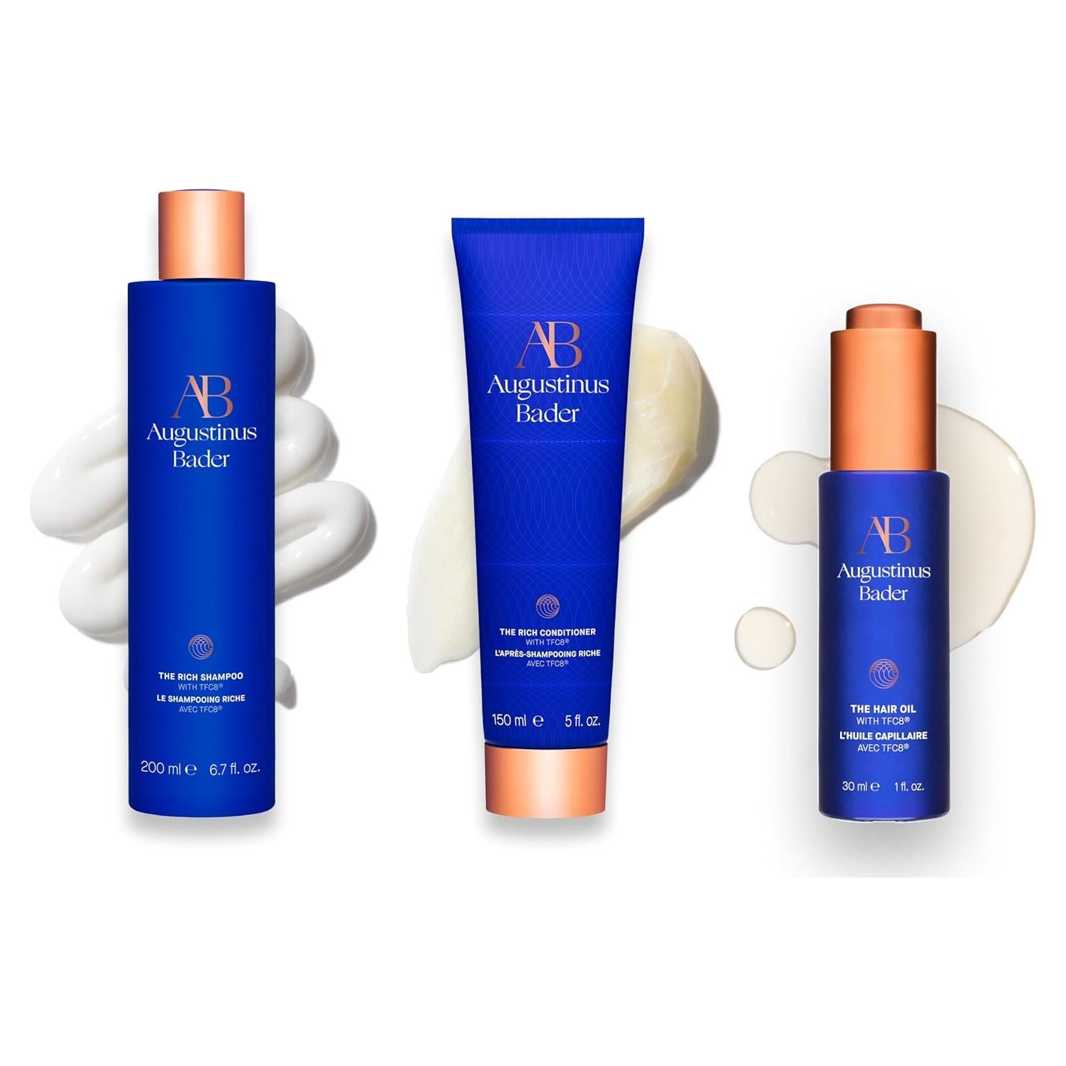 Champú Rico Augustinus Bader 250ml + Acondicionador 250ml + Aceite para Cabello 100ml