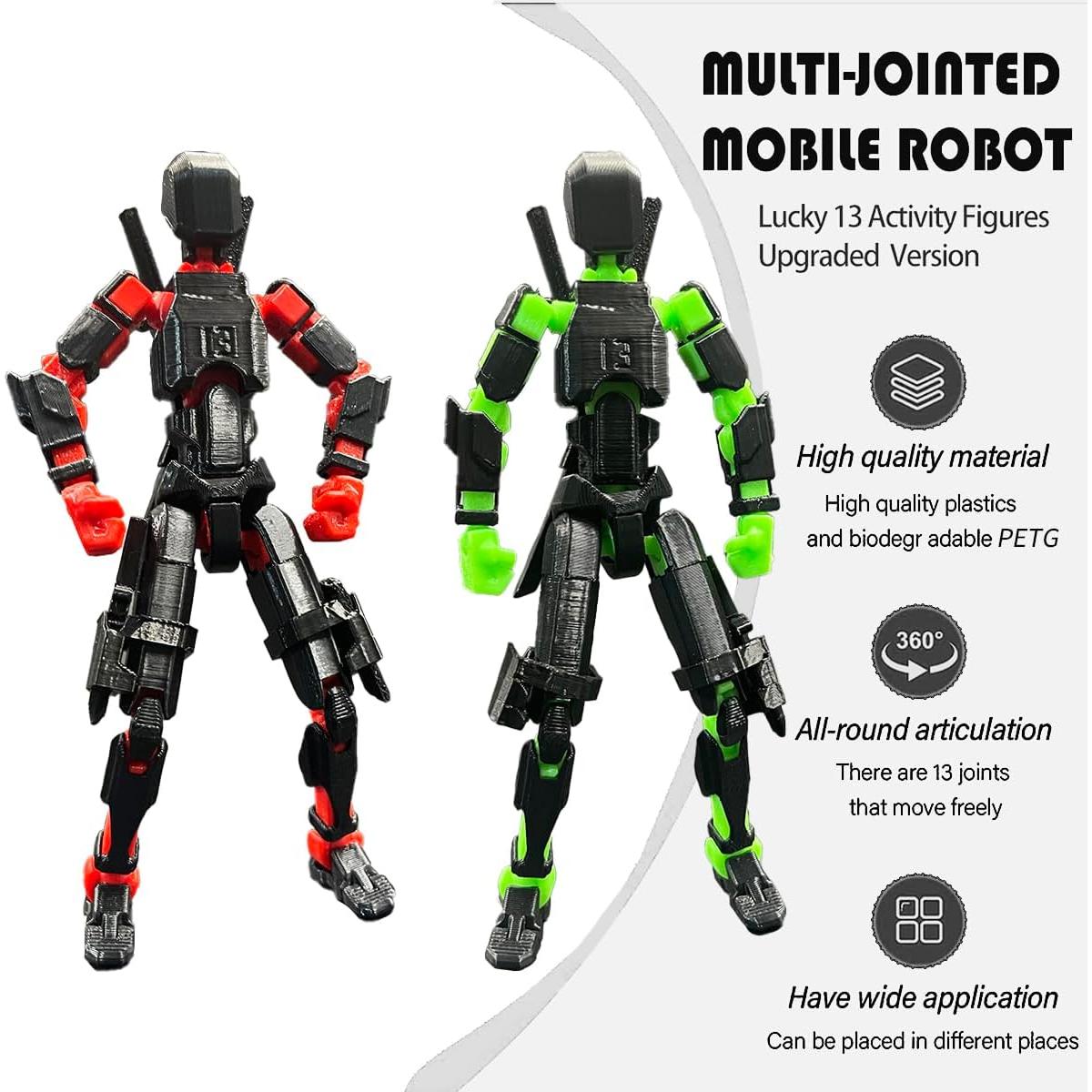 Conjunto de Figuras de Acción PEKOIU T13 Multi-Articuladas